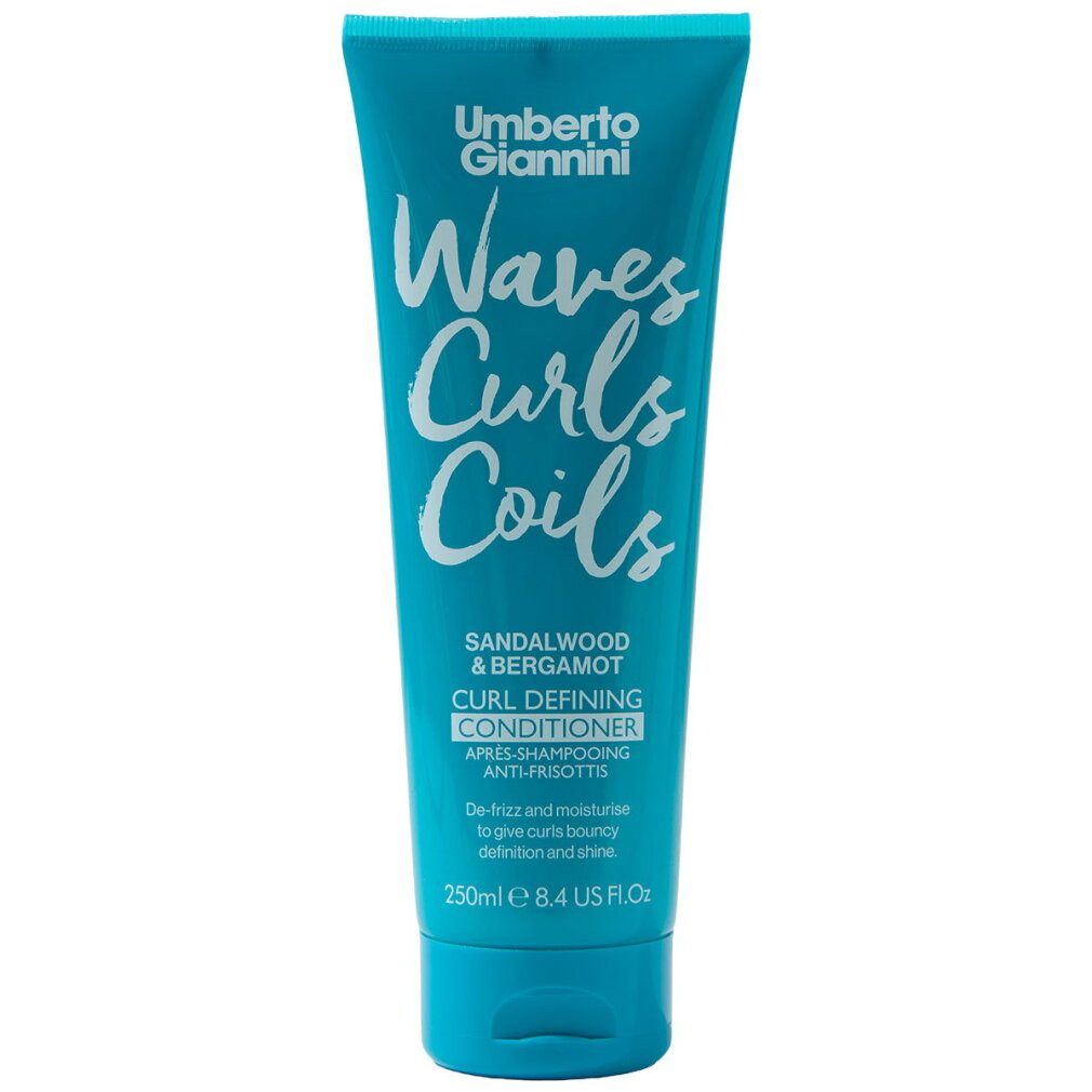 Umberto Giannini Haarpflege-Set Waves Curls Coils, Haarspülung, feuchtigkeitsspendend