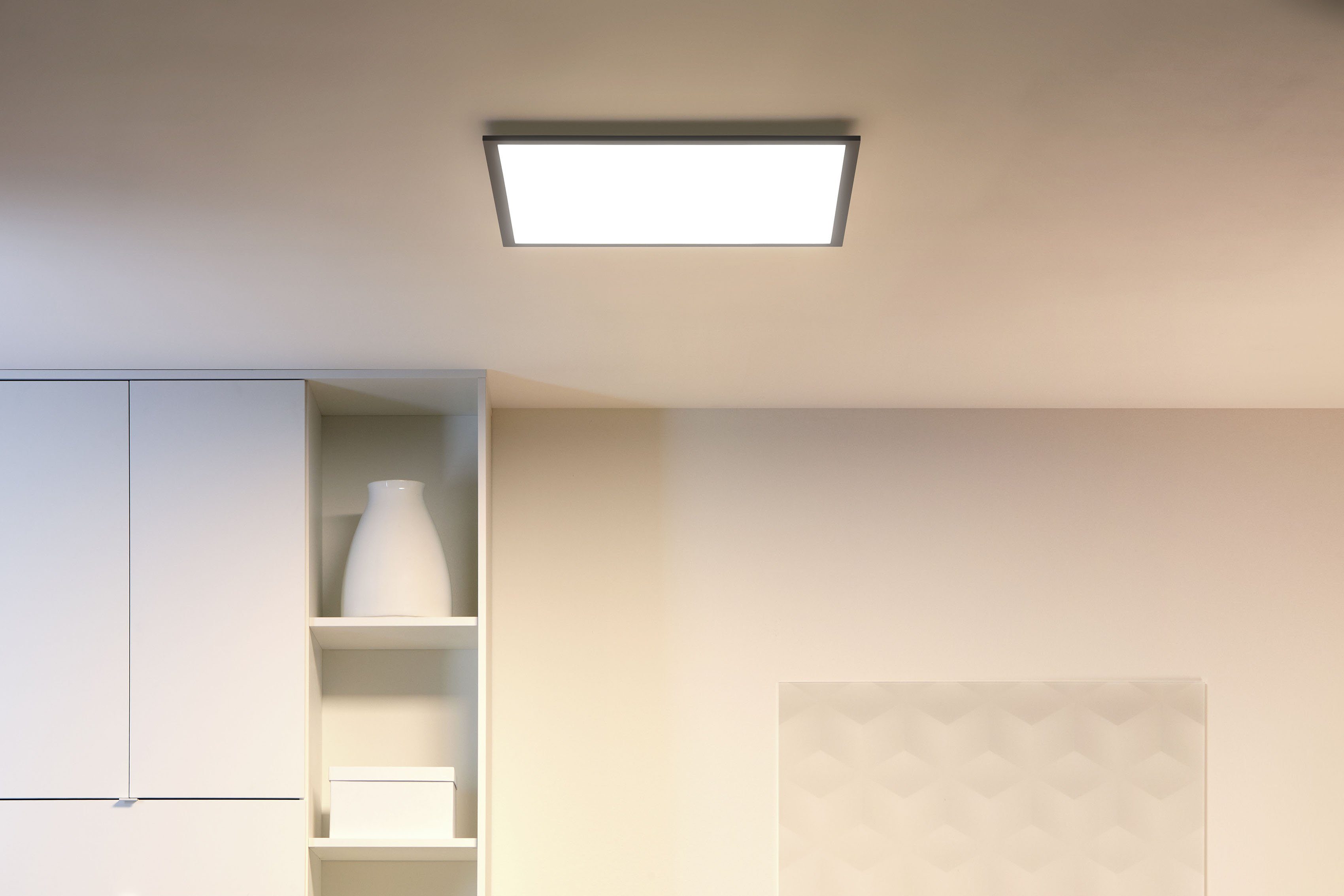 WiZ LED Deckenleuchte Tunable White, Quadratisch Dimmer, integriert, - kaltweiß, warmweiß fest LED
