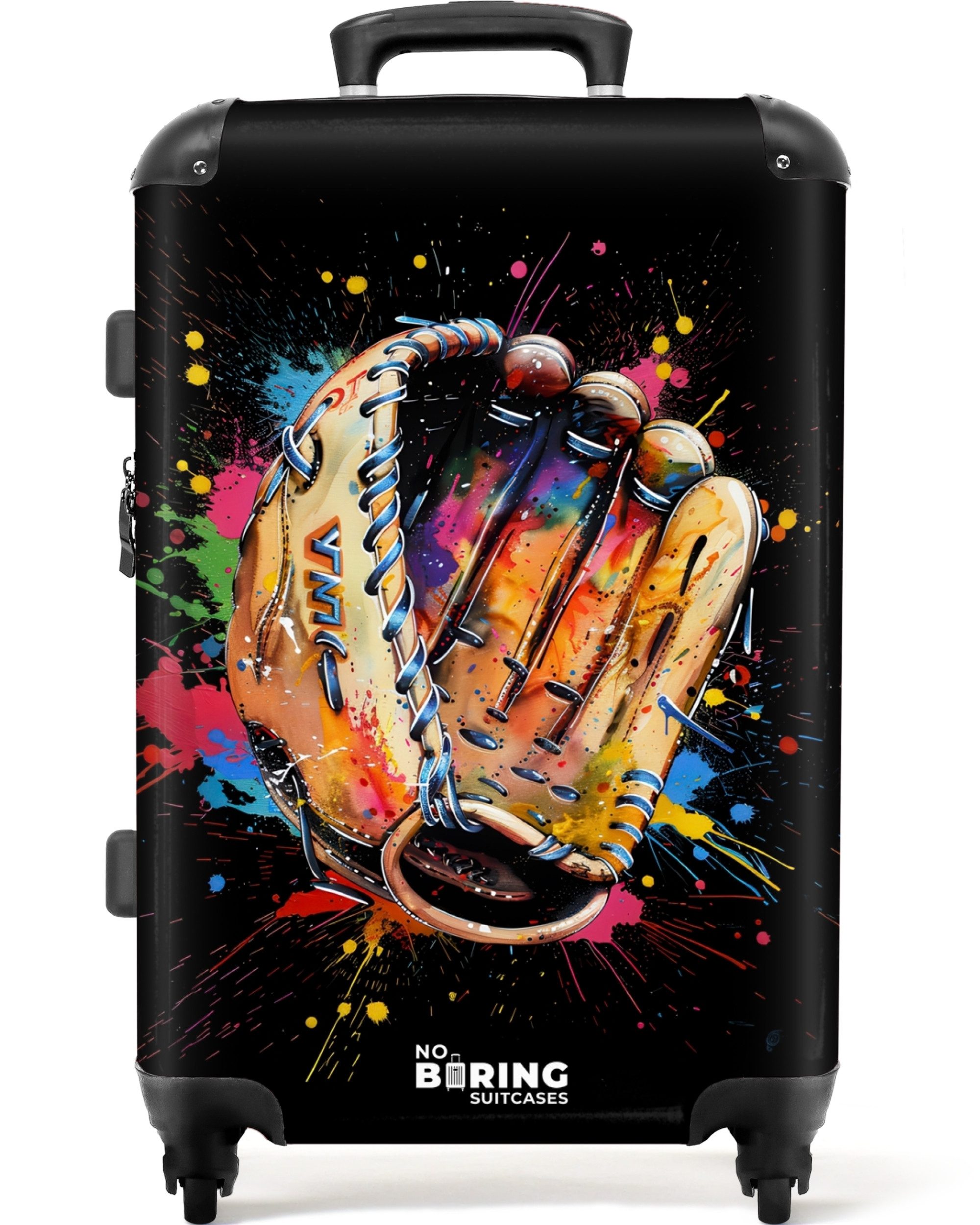 NoBoringSuitcases.com© Hartschalen-Trolley Baseballhandschuh mit Graffiti 6 günstig online kaufen