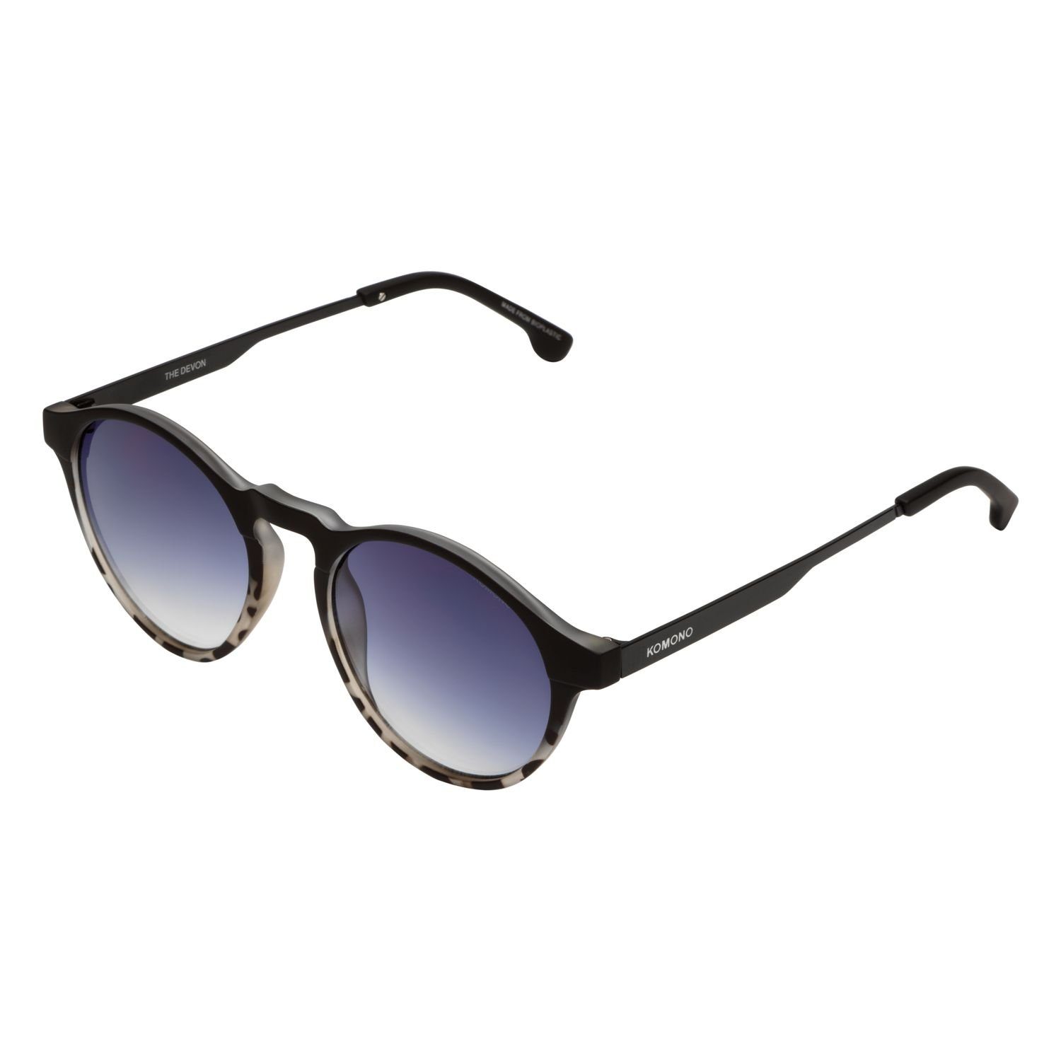 KOMONO Devon Unisex Round Sunglasses for Men and Women with UV Protection and Scratch-Resistant Lenses, sahara