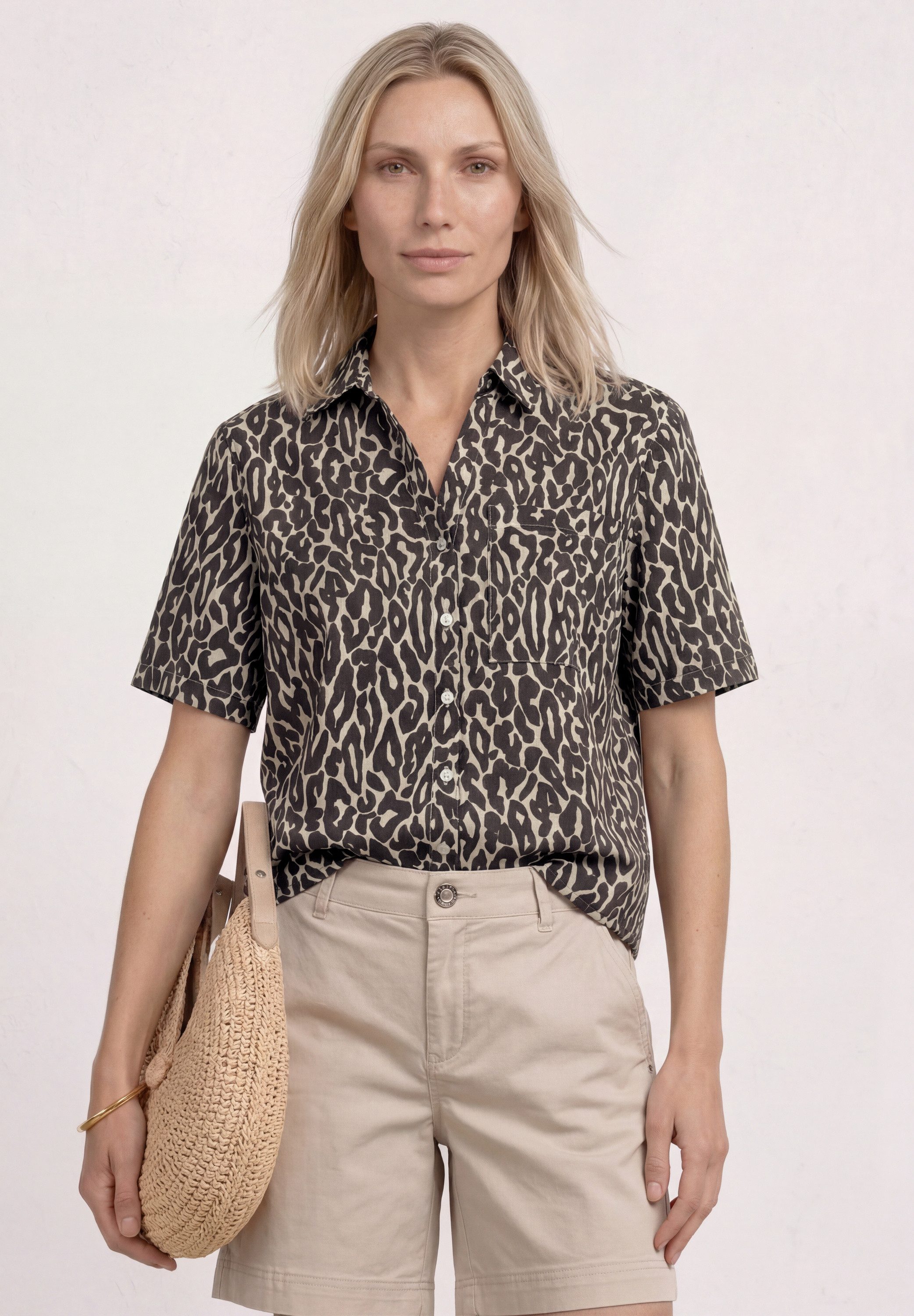 STREET ONE Hemdbluse aus reiner Baumwolle