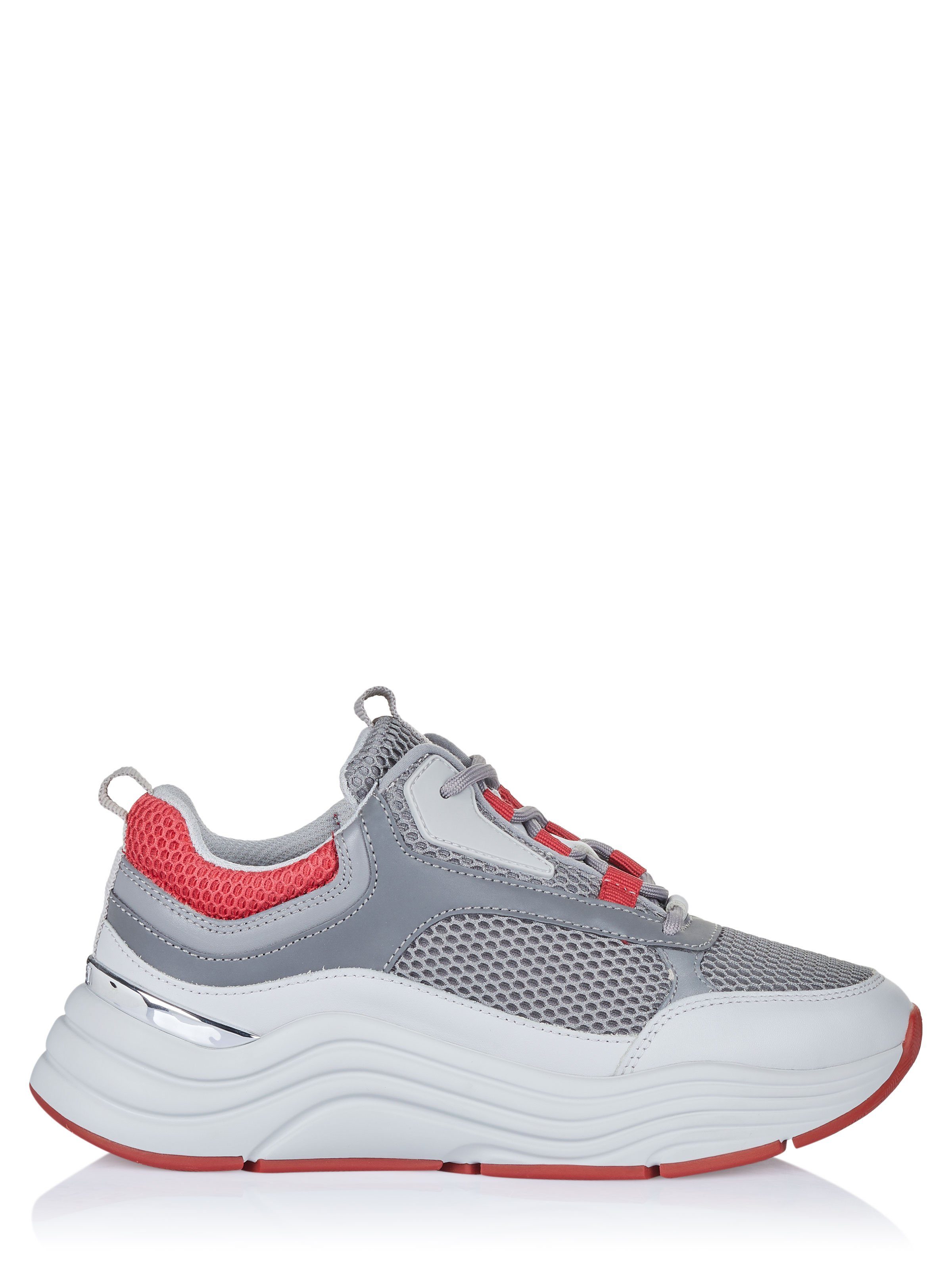 Mallet. Mallet Schuhe grau-rot Sneaker