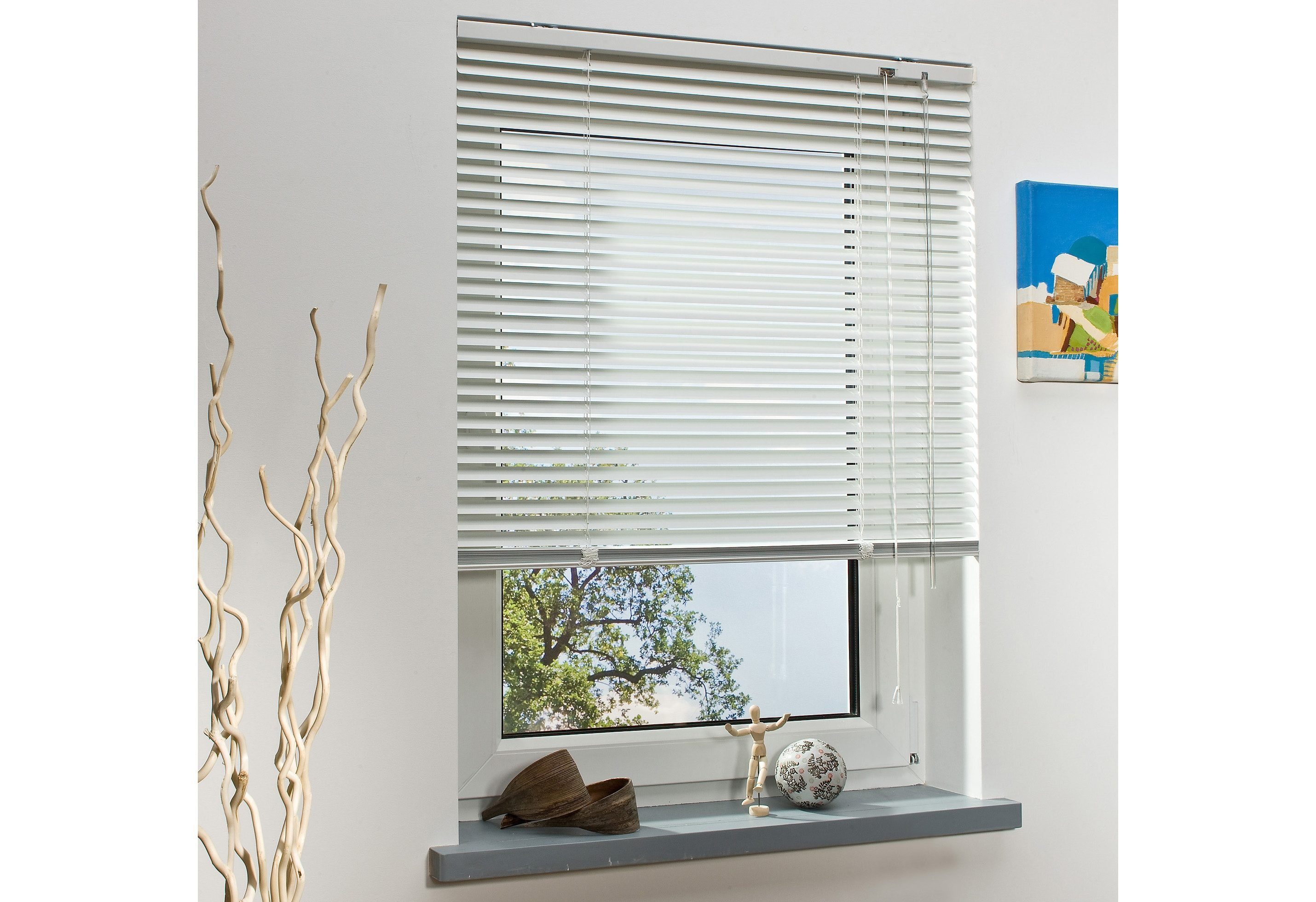 Liedeco Jalousie Aluminium-Jalousie, mit Bohren, freihängend, günstig online kaufen
