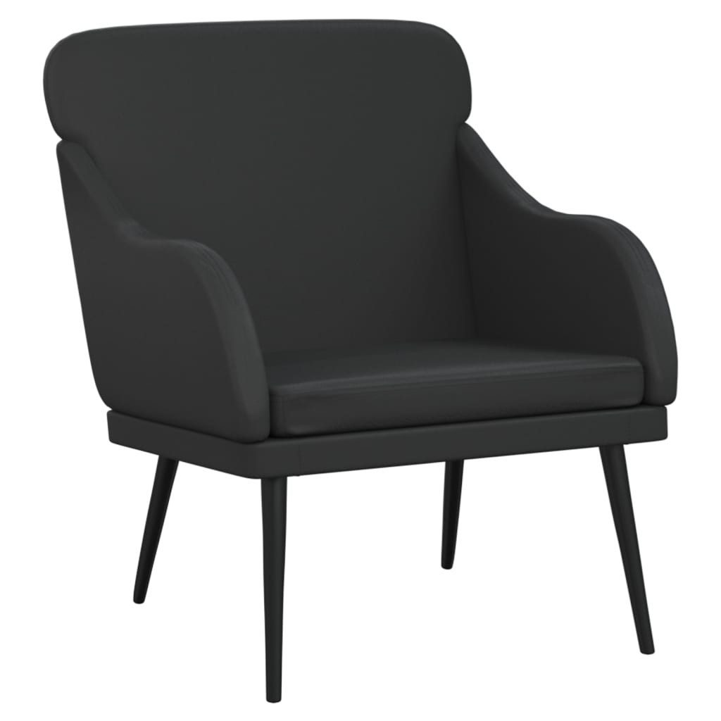 vidaXL Sessel Sessel Schwarz 63x76x80 cm Kunstleder (1-St)