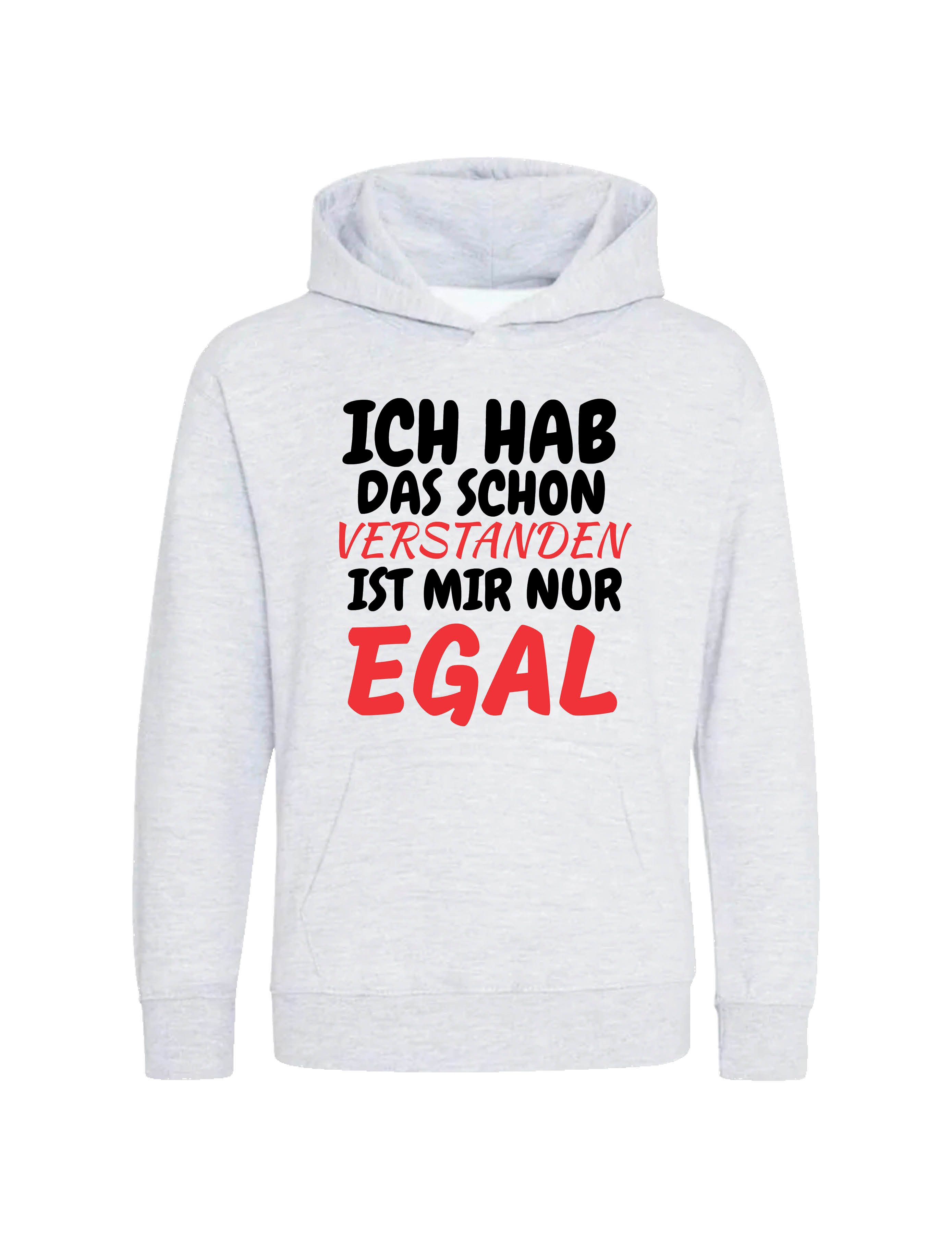 Kapuzenpullover Verstanden Egal Kinder Hoodie Pullover mit witzigen Aufdruck Statement