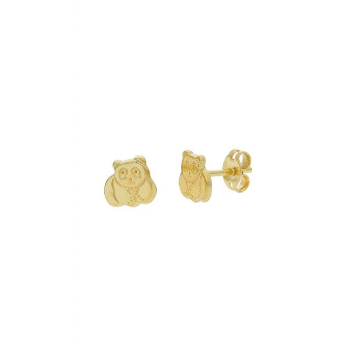 JuwelmaLux Paar Ohrstecker Ohrstecker Gold Pandabär Ohrringe 6 7 x 6 9 mm (2-tlg) Mädchen Kinderohrstecker Gold 333/000 inkl. Schmuckschachtel AN10661