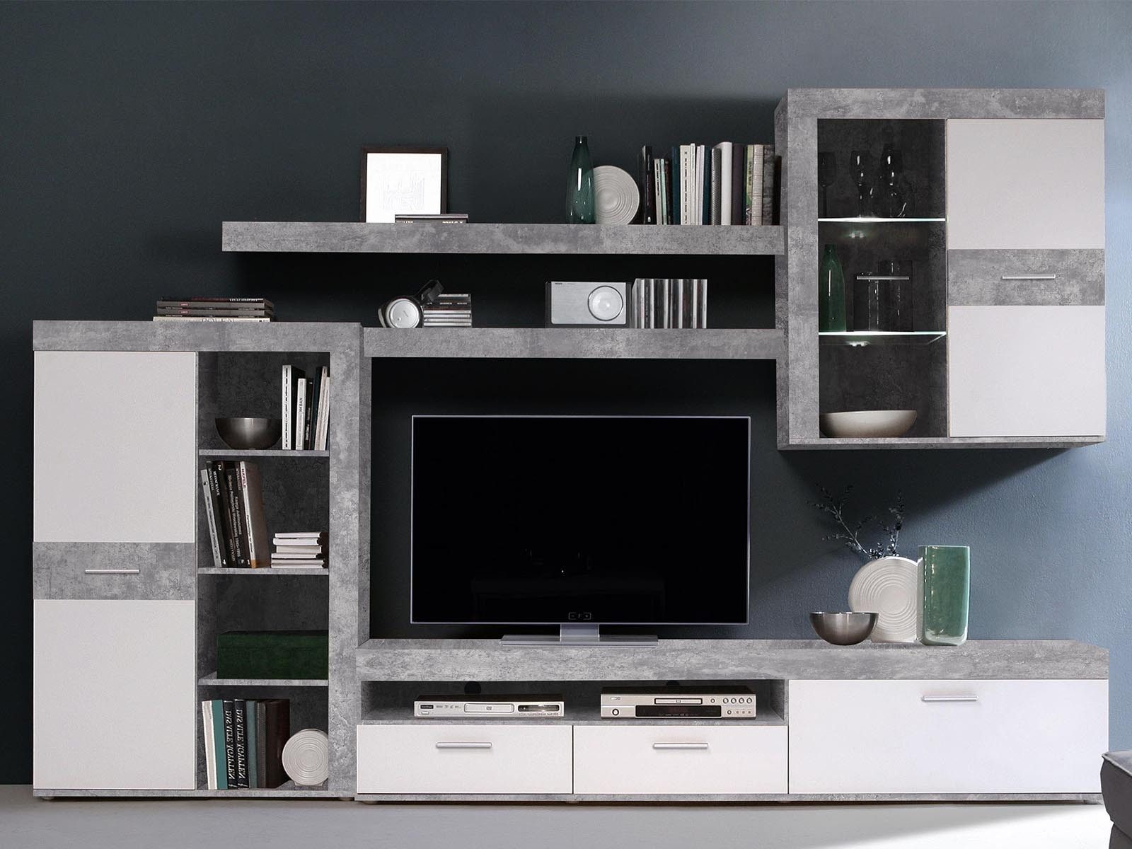 FORTE Wohnwand 300 x 200.9 x 41 cm (B/H/T)