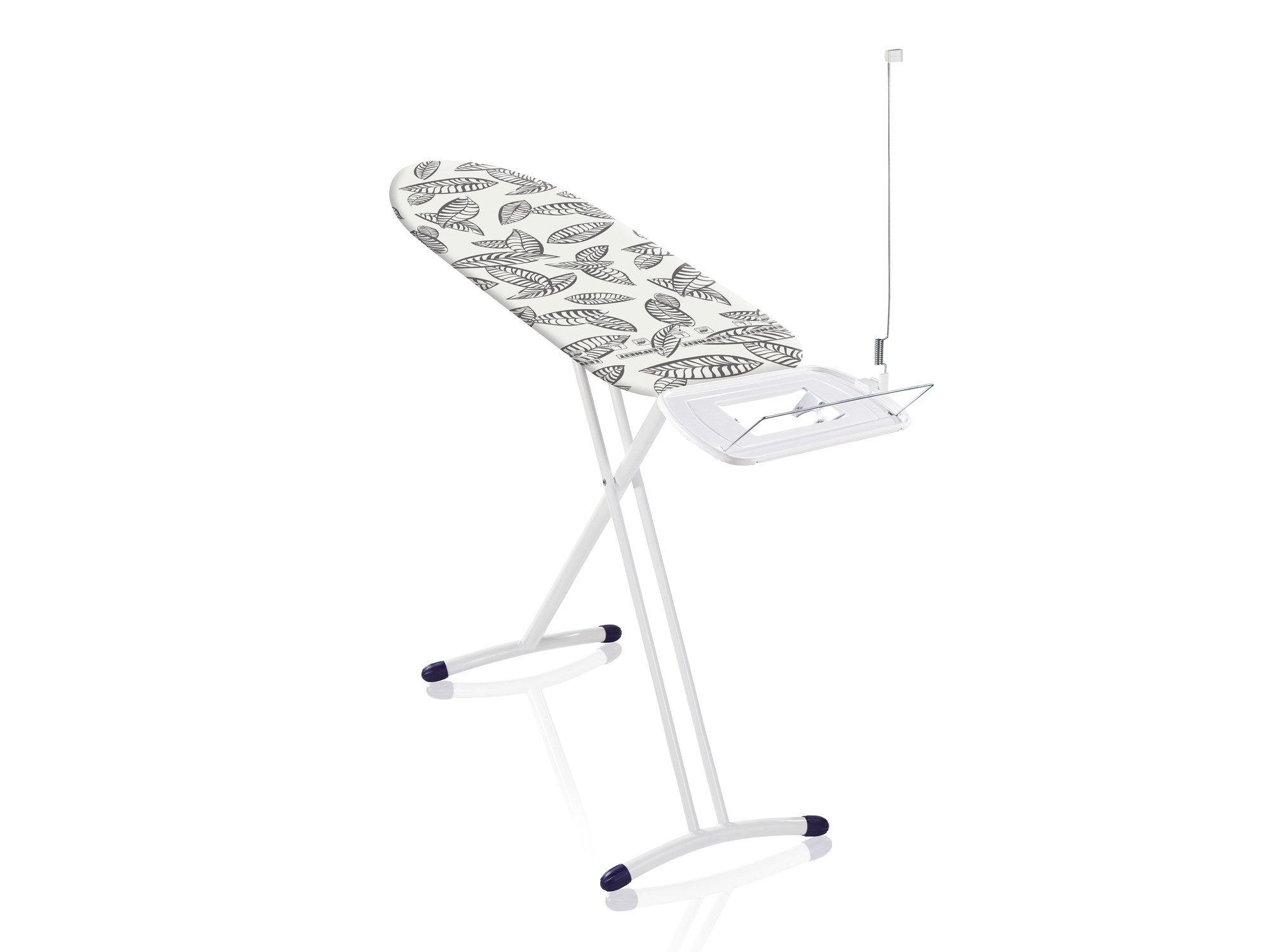 Leifheit Bügelbrett Bügeltisch Air Board Express L Solid, Bügelfläche 38.0x130.0 cm, Für Dampfstationen geeignet, 130x38cm, höhenverstellbar (76-100cm)