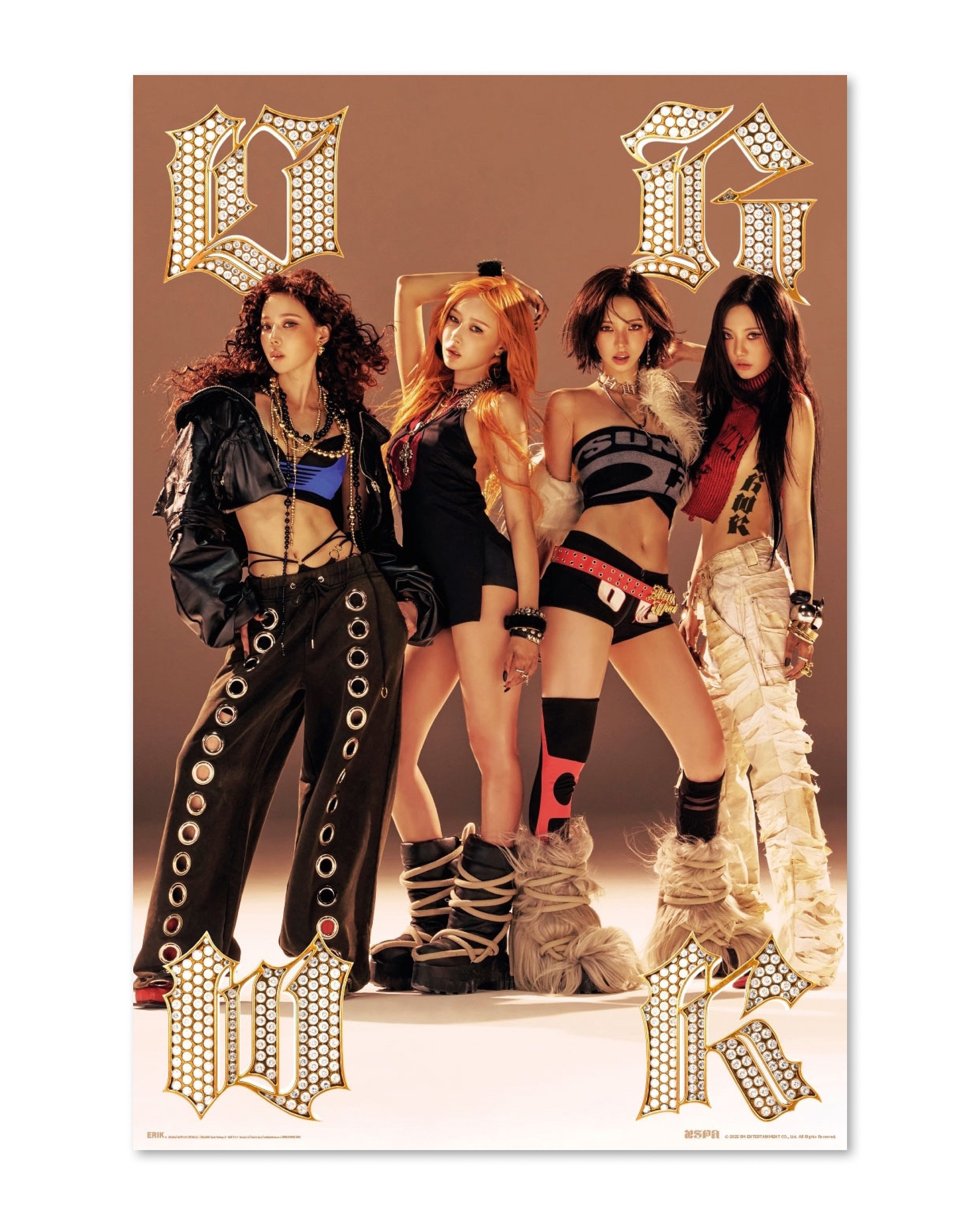 Grupo Erik Poster Aespa Poster Dirty Work K-Pop 61 x 91,5 cm