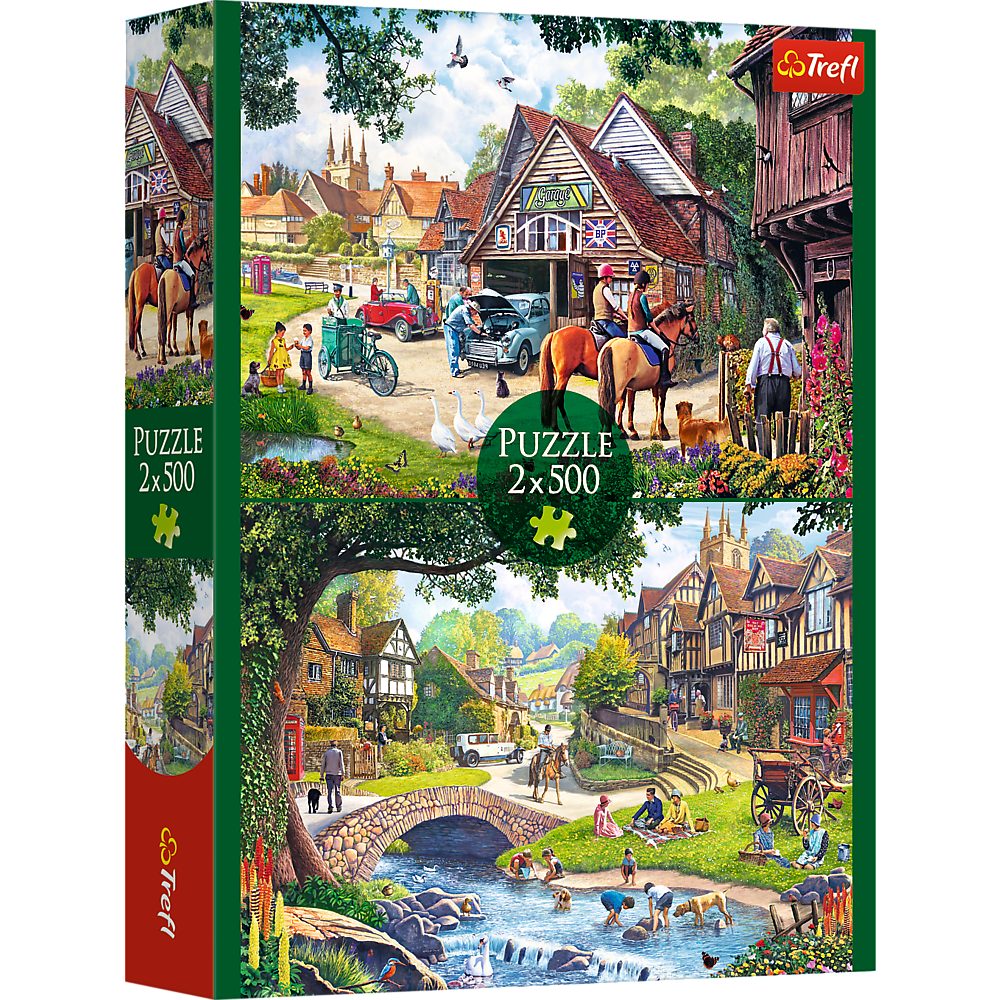 Trefl Puzzle Trefl, Idyllisches Leben, 2x500 Teile Puzzle, 500 Puzzleteile