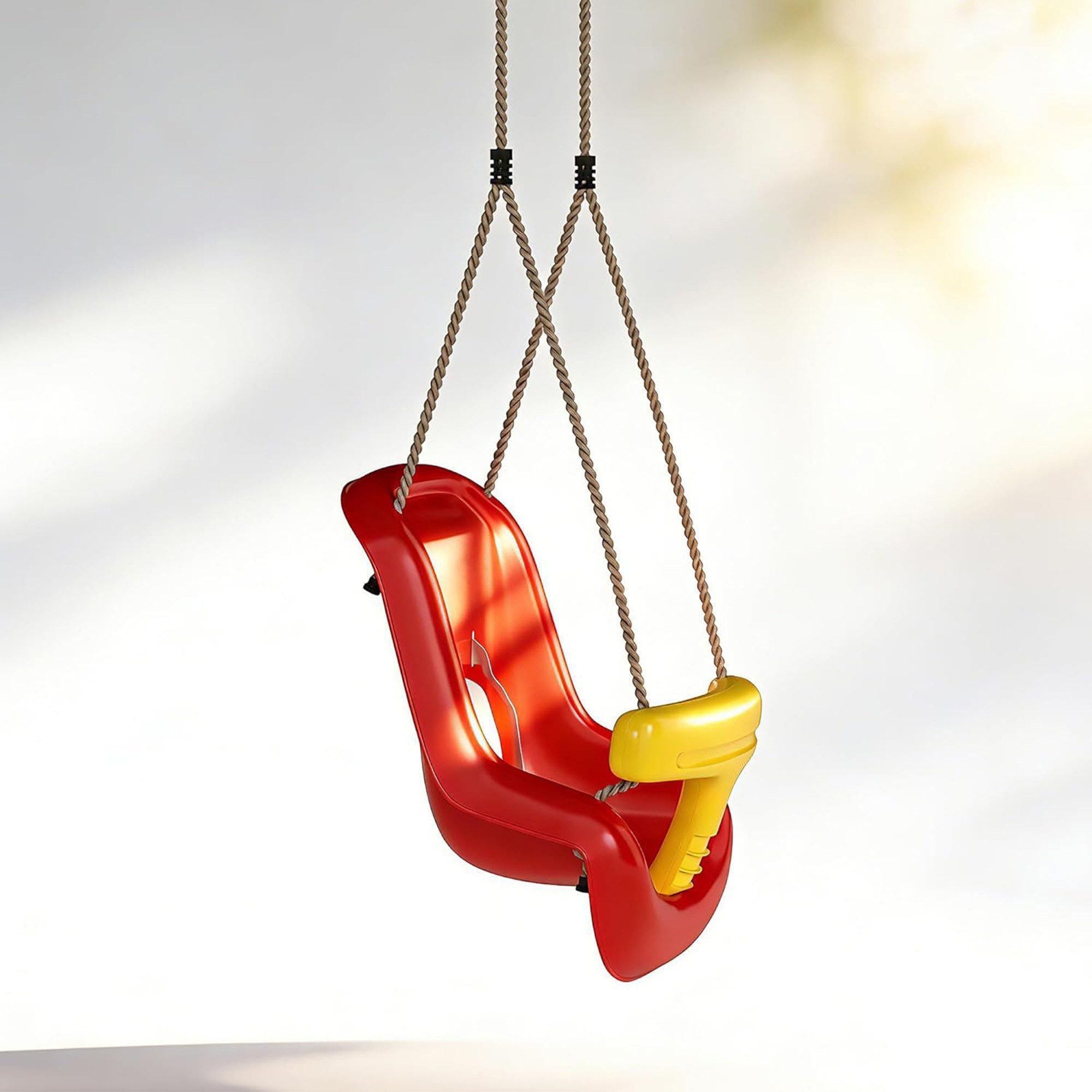 Luckice Nestschaukel Babyschaukel, Babysitz, Schaukelsitz, verstellbar, mitwachsend, (Babyschaukel Set, Kleinkind-Schaukelsitz mit Befestigungszubehör, 1-tlg., Komplettes Kinderschaukel-Set für Indoor und Outdoor), mitwachsend höhenverstellbar, Tragkraft bis 70 kg
