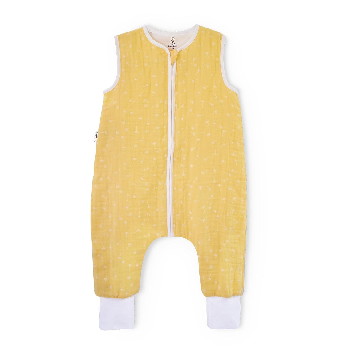 Babyschlafsack aus Musselin, Premium Schlafsack mit Füßen