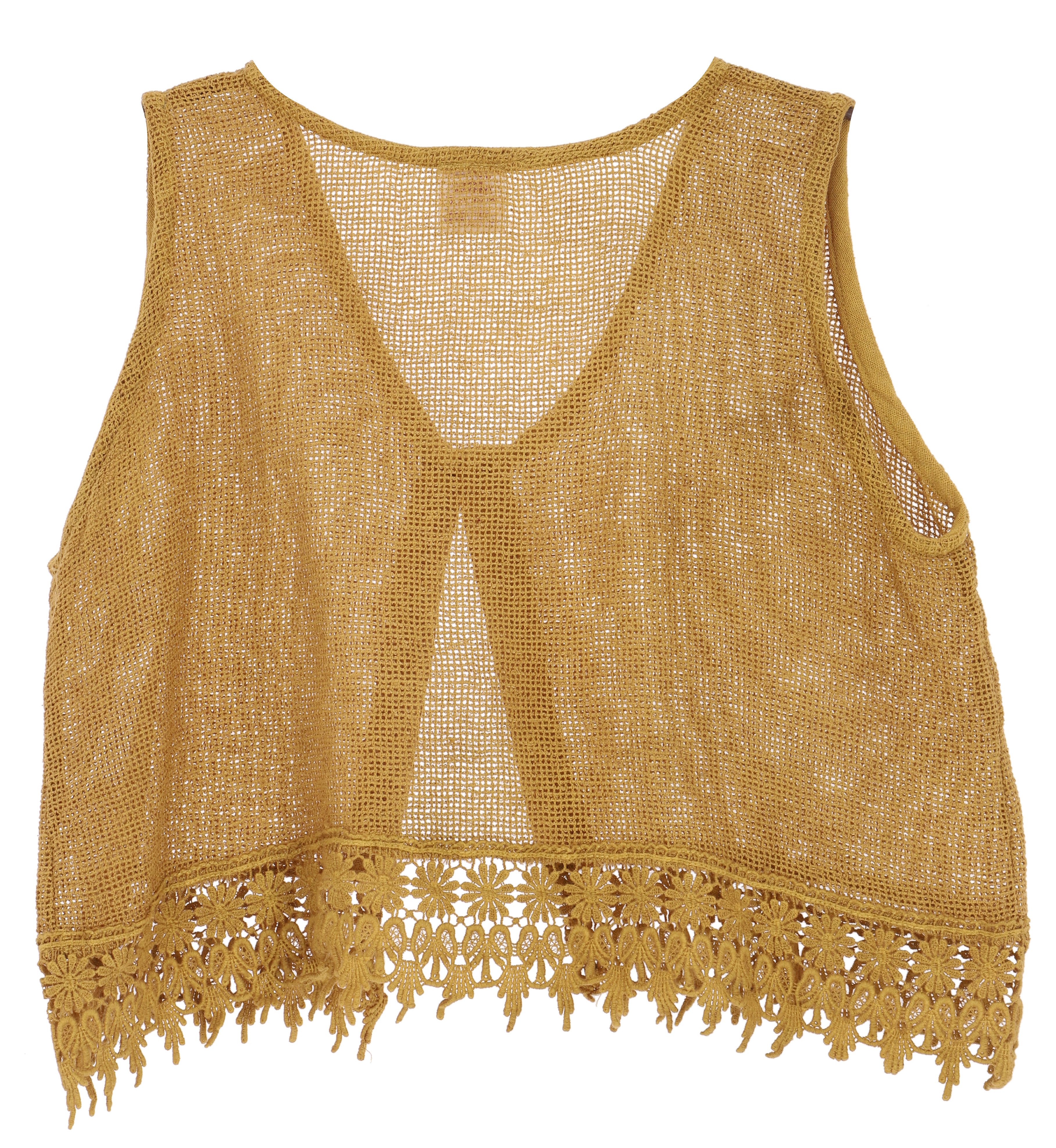 Guru-Shop T-Shirt Natürliches Boho Style Top, offenes Top, Weste.. Festival günstig online kaufen