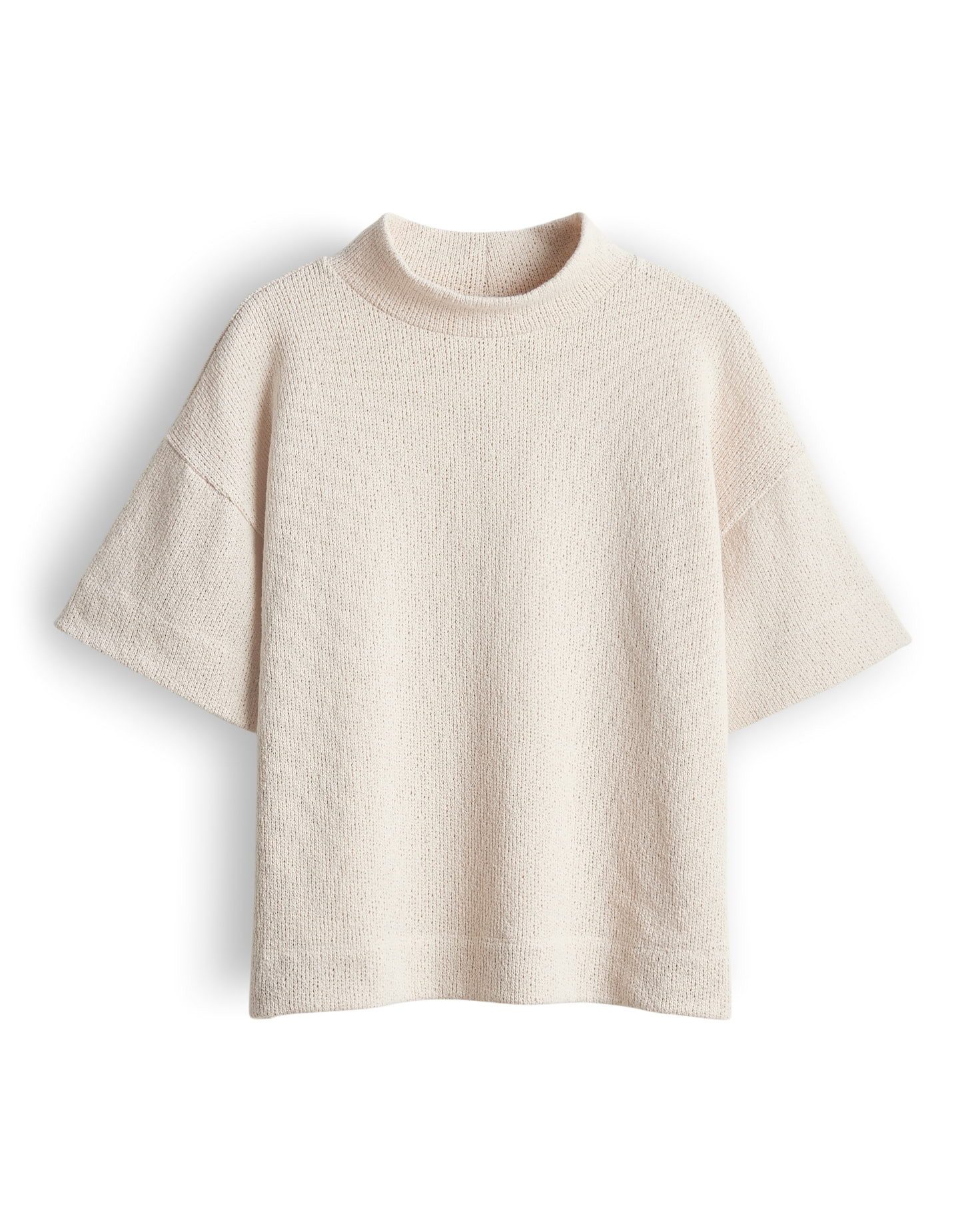 someday Sweatshirt Umelo mit Strickoptik Stehkragen und Halbarm, modern und unkompliziert – Bild 2 von 5