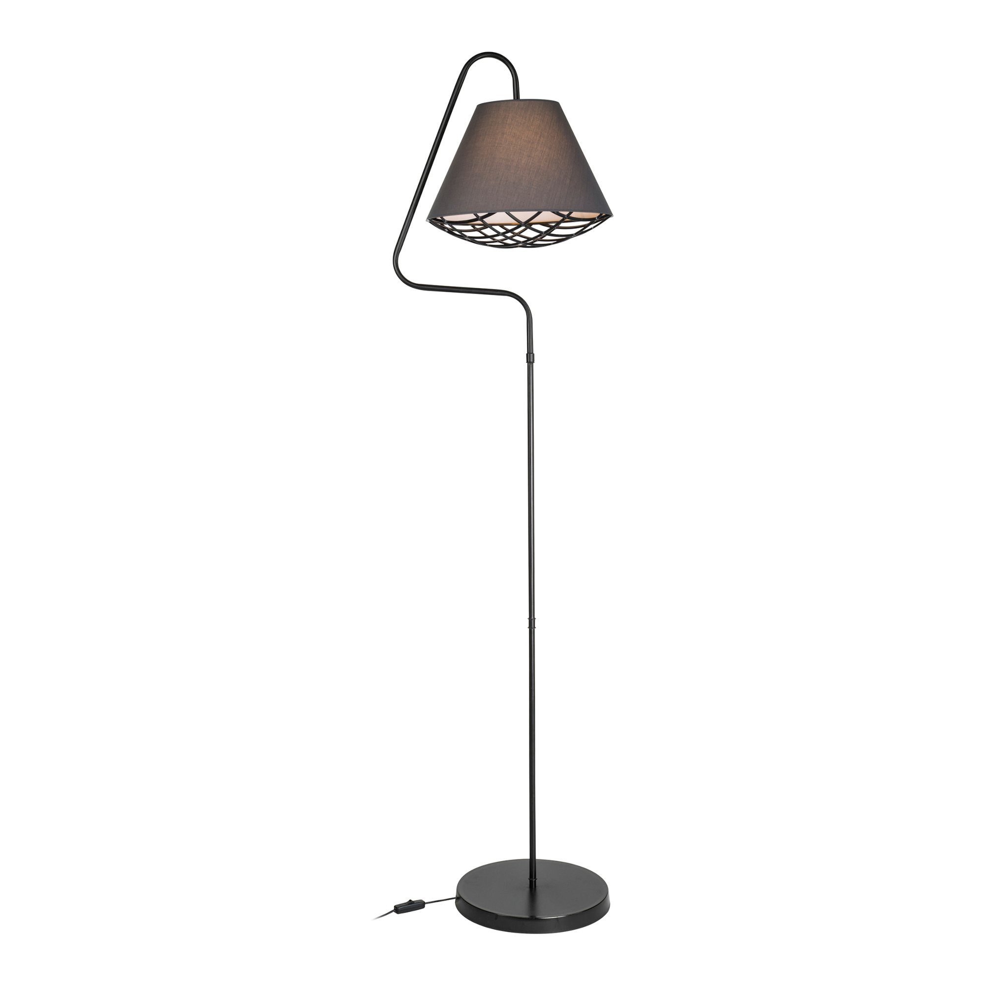 41 cm E27 Schwarz/Grau x lux.pro Stehlampe, »Gateshead« Leuchtmittel, ohne Standleuchte cm Hausleuchte 160