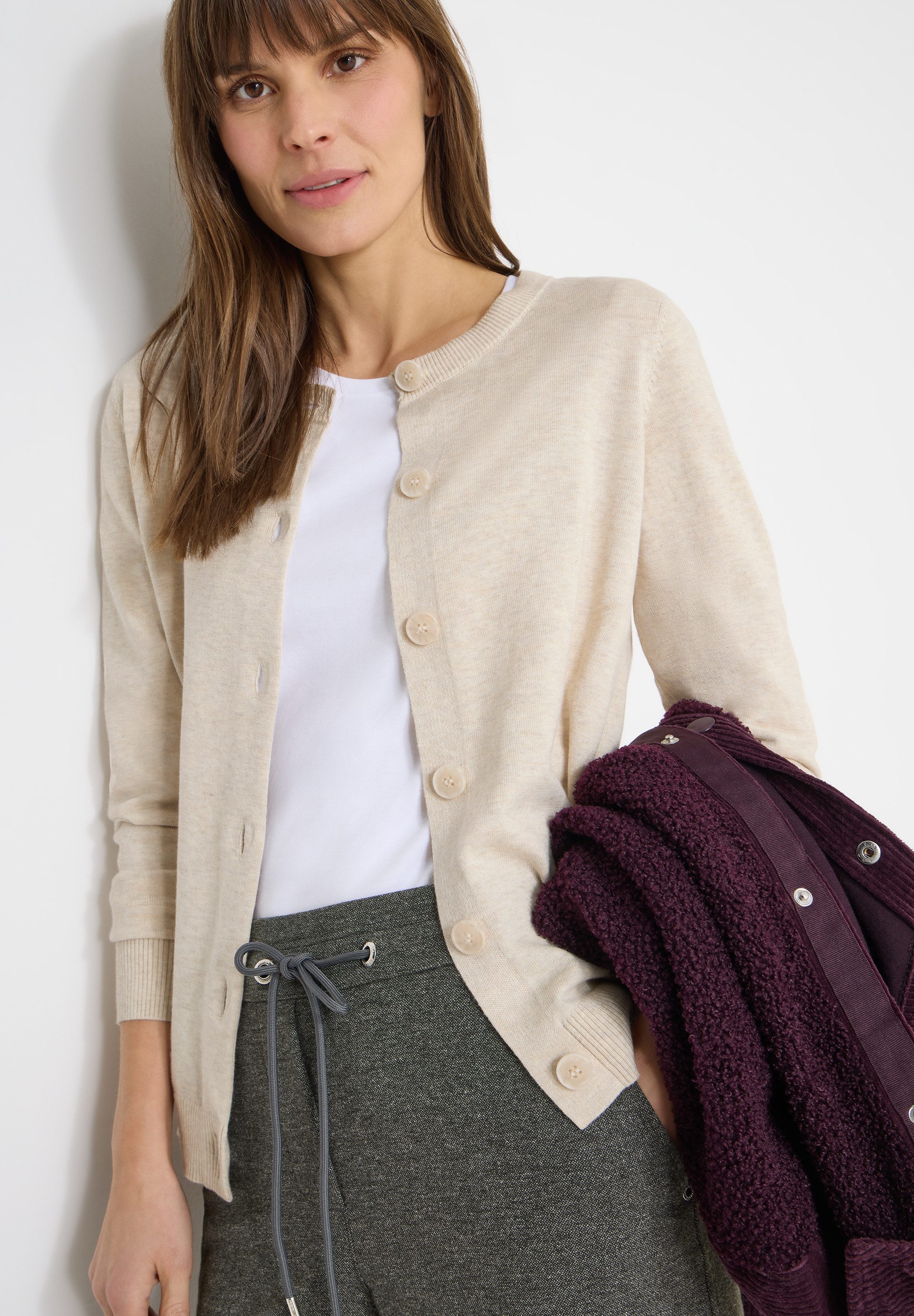 CECIL Cardigan mit Rundhalsausschnitt günstig online kaufen