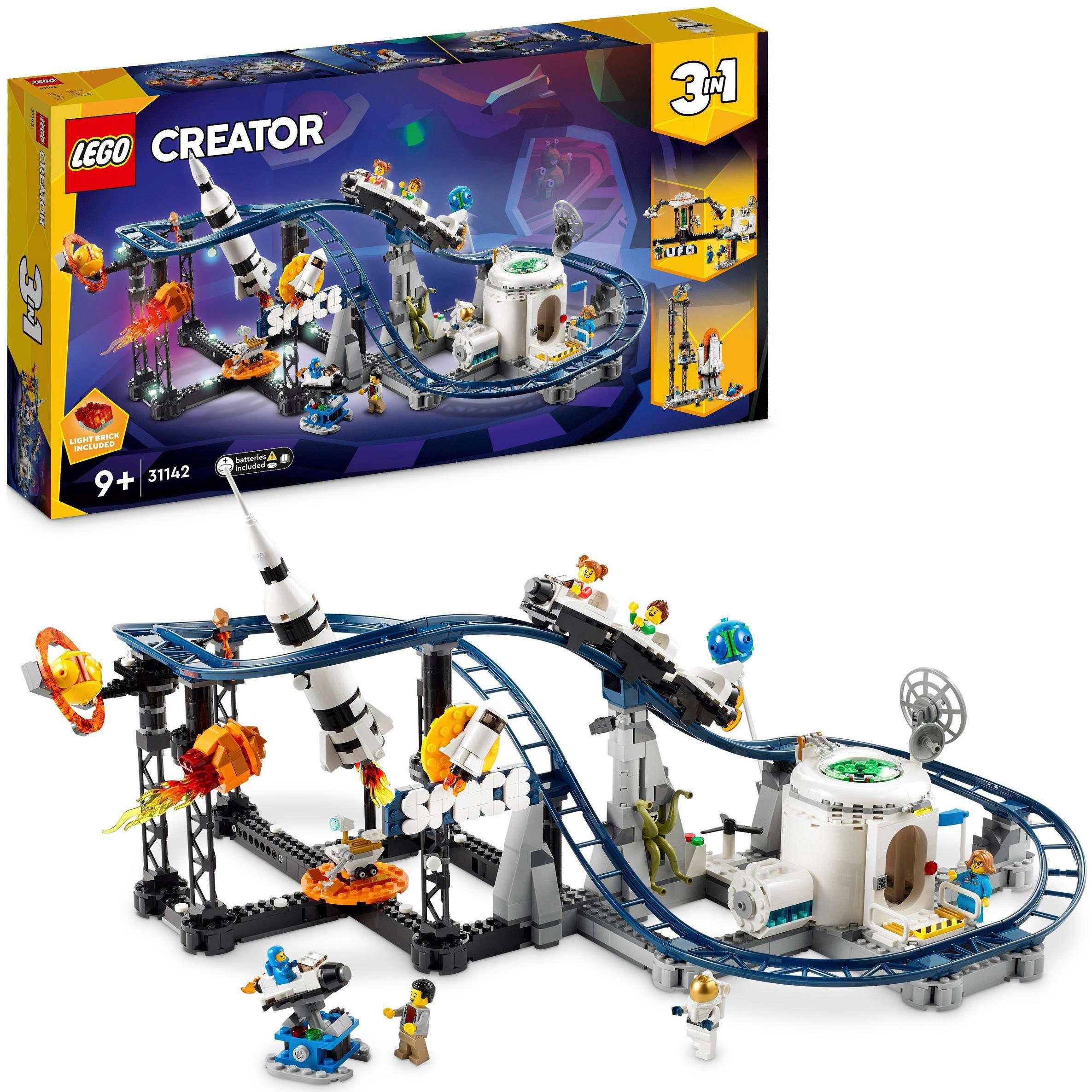 LEGO® Weltraum-Achterbahn (31142), LEGO® Creator 3in1 Konstruktionsspielste günstig online kaufen