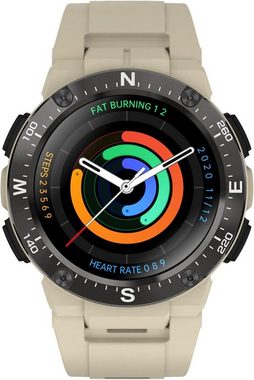 Bebinca Smartwatch (1,3 Zoll, Andriod ios), Herren Sport 1.3" Freisprechanrufe tätigen und empfangen Bluetooth