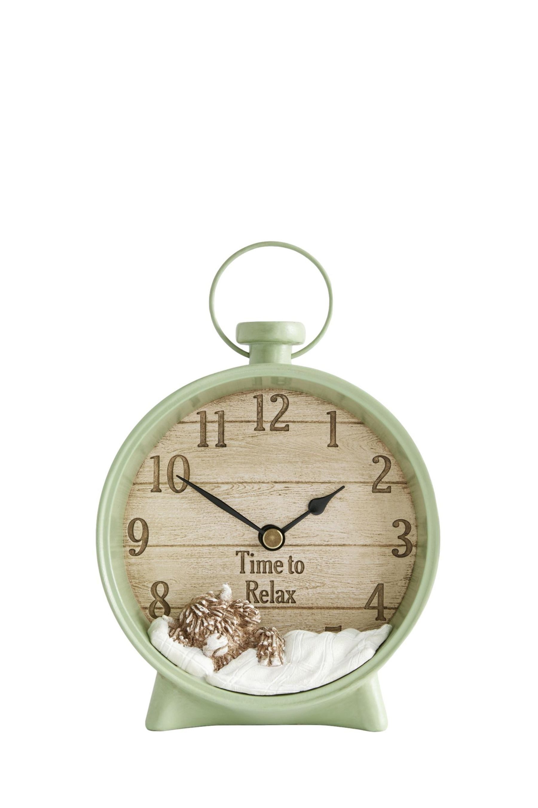 Next Tischuhr Kaminuhr, entspanntes Hochlandrind Hamish