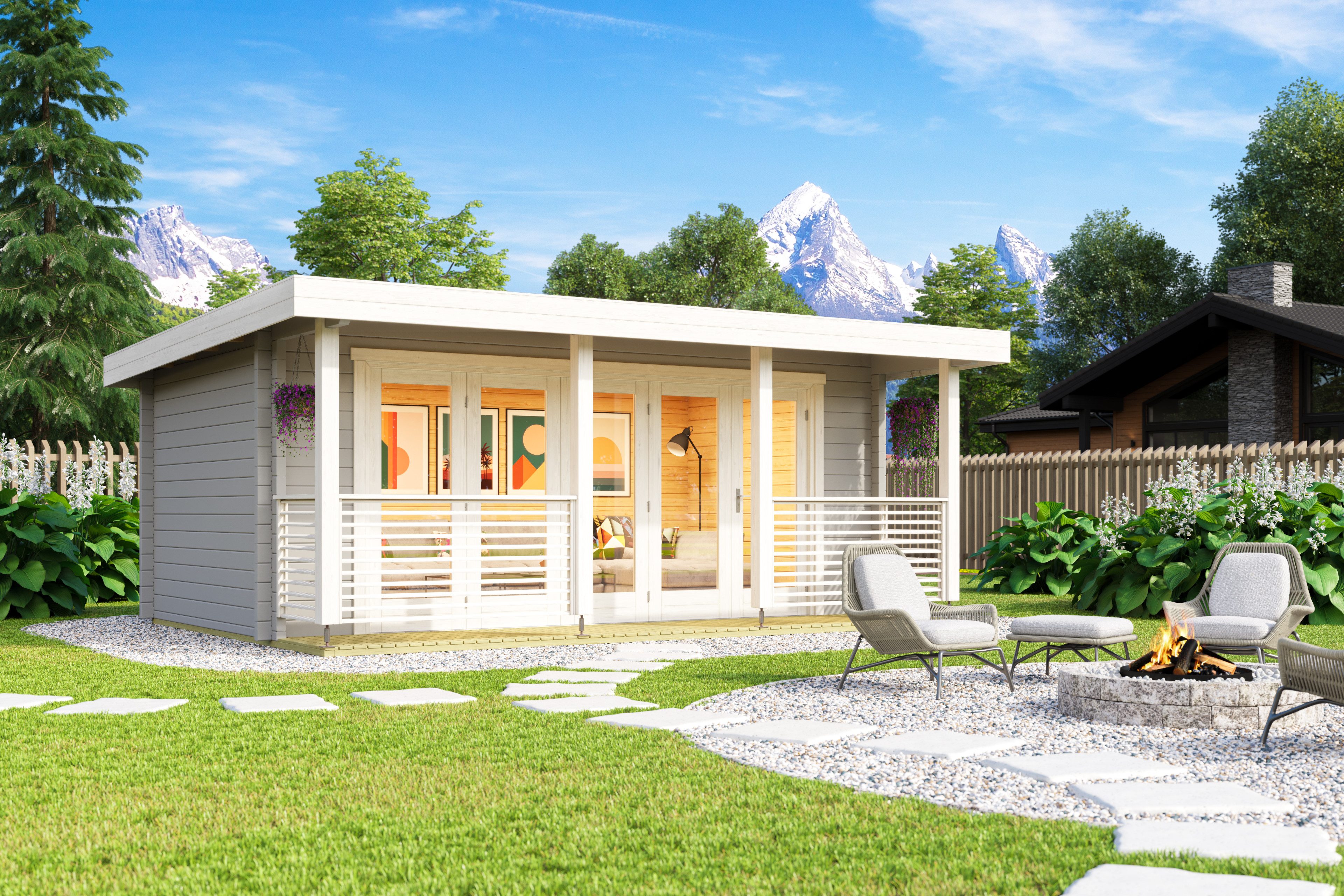 Nordic Holz Gartenhaus LIVERPOOL 1, BxT: 610x460 cm