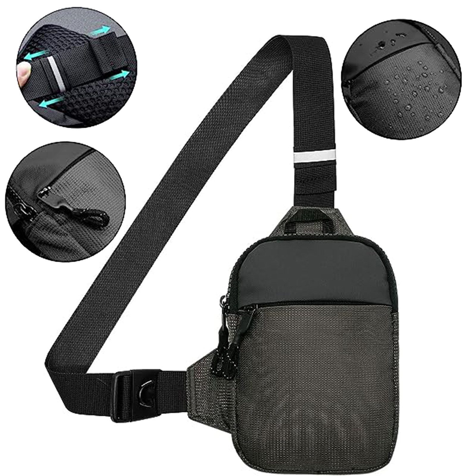 OKWISH Schultertasche Umhängetasche Brusttasche Rucksack Streetwear günstig online kaufen