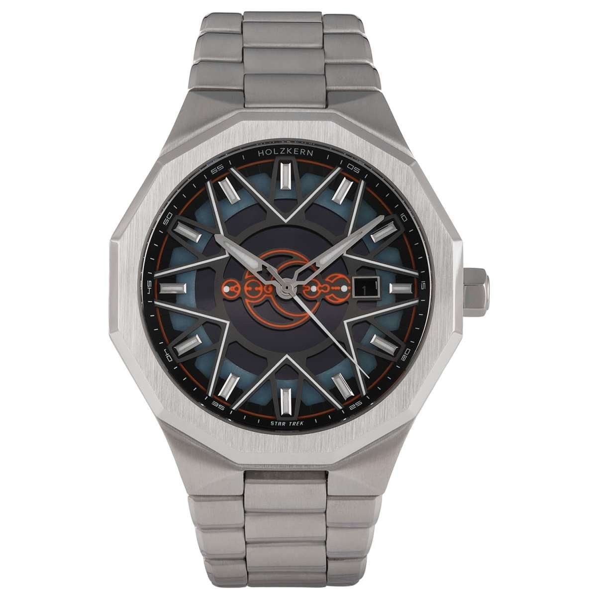 Holzkern Solaruhr 9010631023676, für Herren Star Trek™ Andorian Marmor/Blau