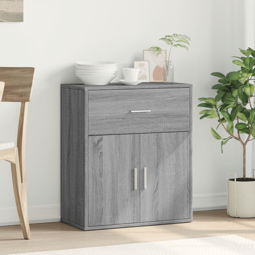 vidaXL Sideboard Sideboard Grau Sonoma-Eiche 60x31x70 günstig online kaufen