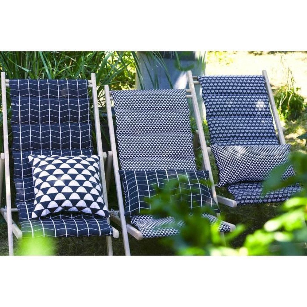 Jardin Gartenliege PRIVATER GARTEN Gesteppter Liegestuhl Fjord - Abnehmbares Segeltuch
