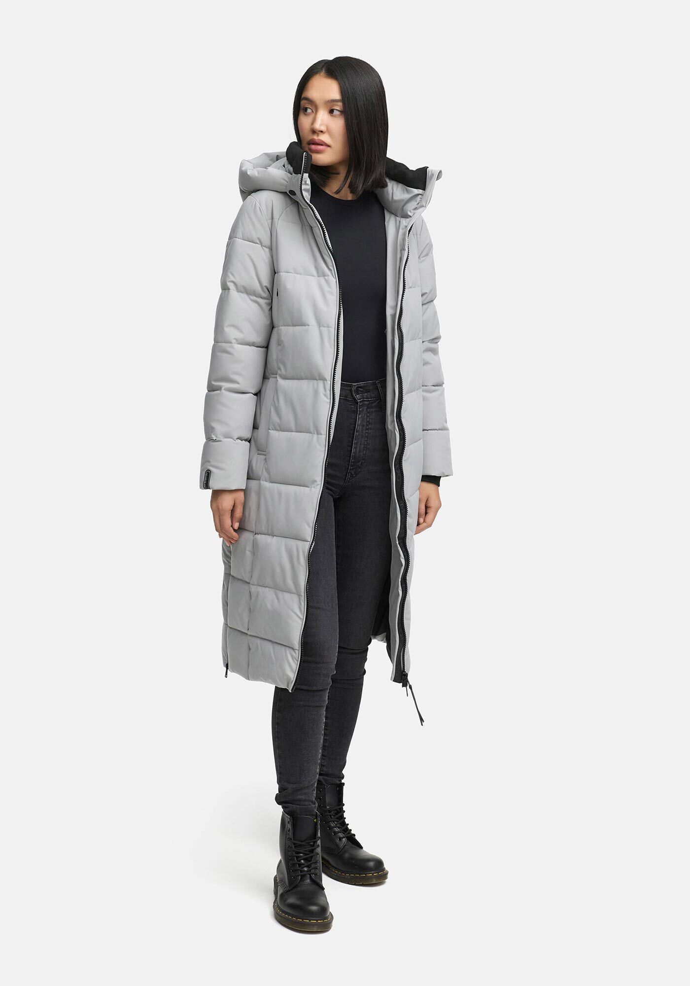 Marikoo Winterjacke Lanitaa Steppmantel mit abnehmbarer Kapuze