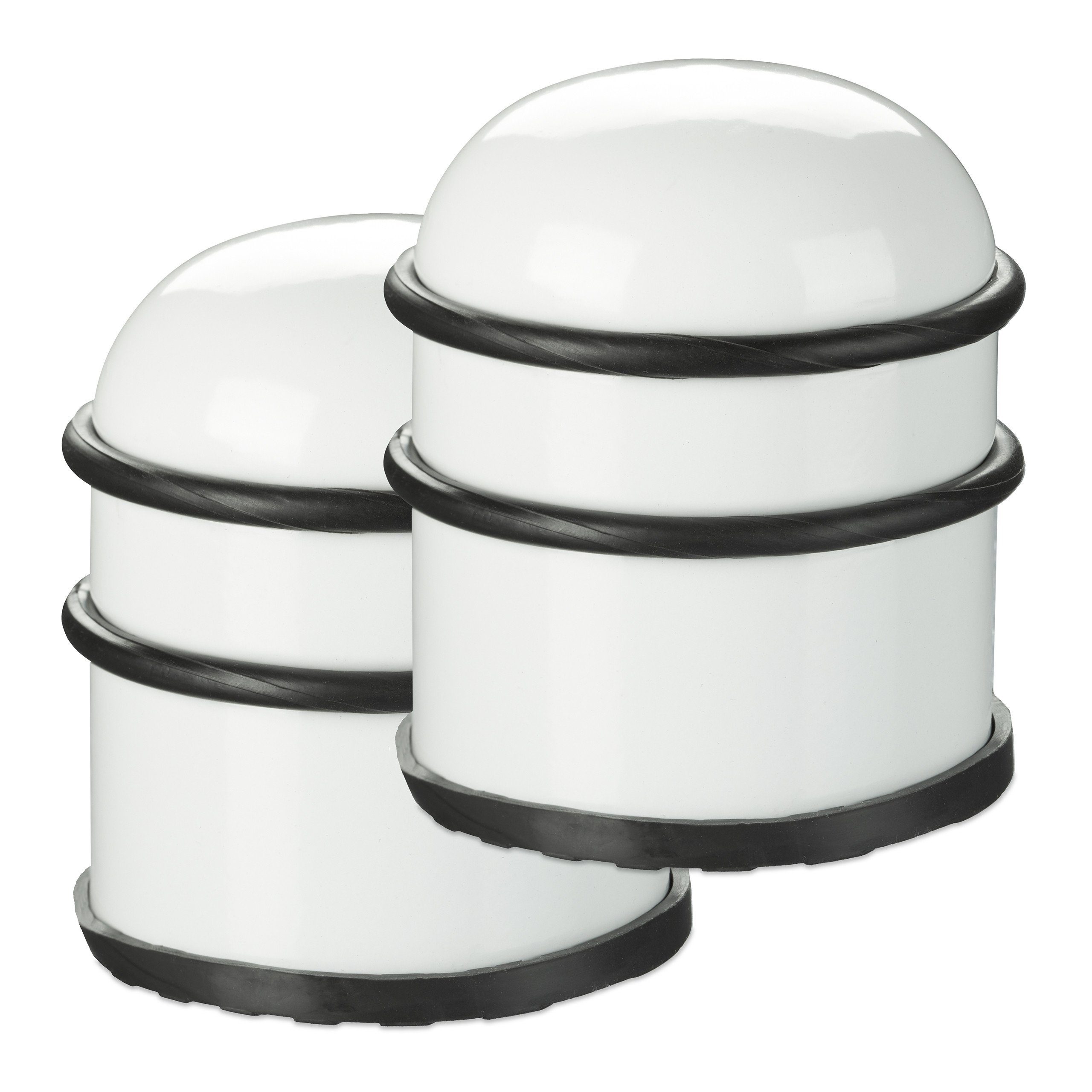 Türstopper 2 x Türstopper Edelstahl weiß