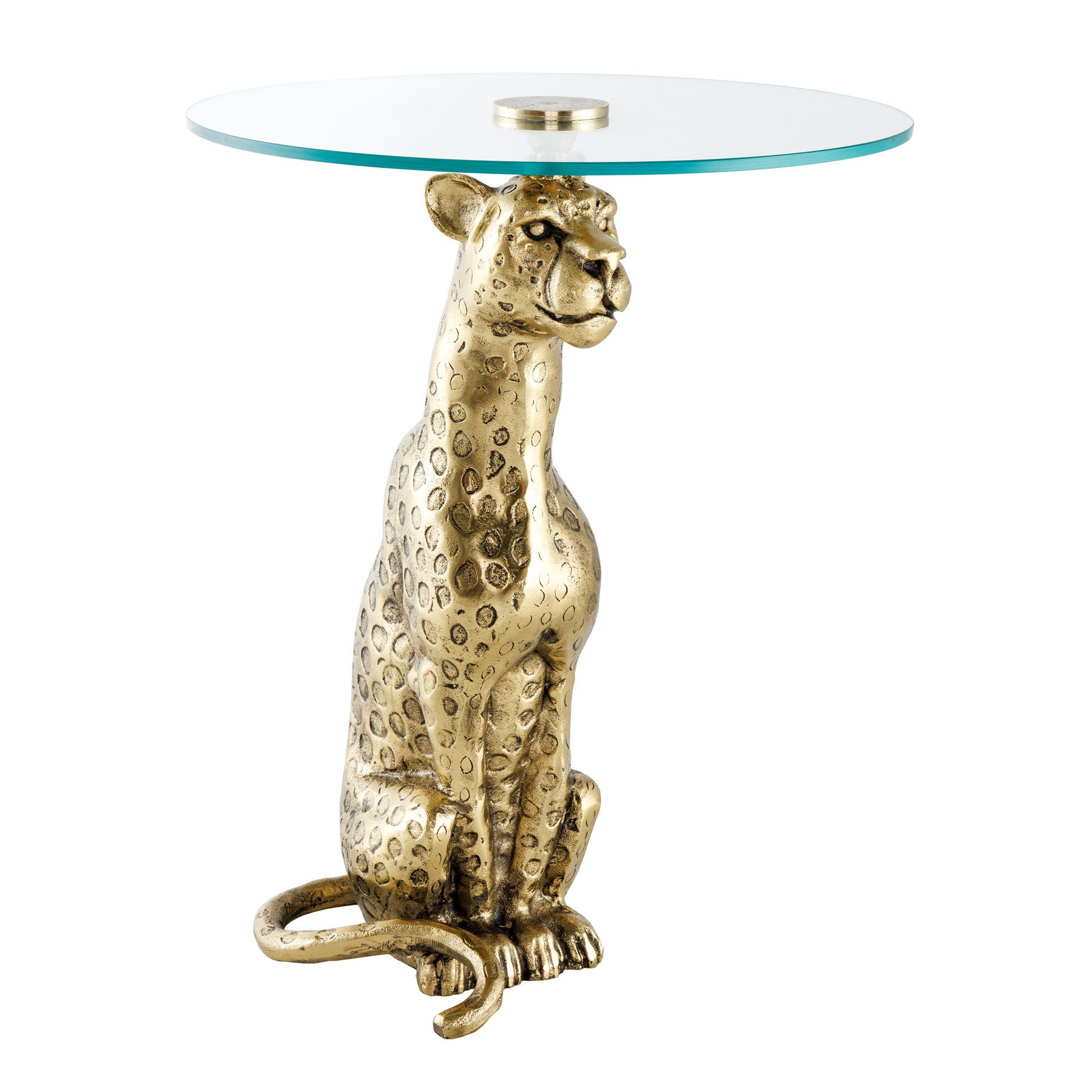 riess-ambiente Beistelltisch WILDLIFE PANTHER 60cm gold günstig online kaufen