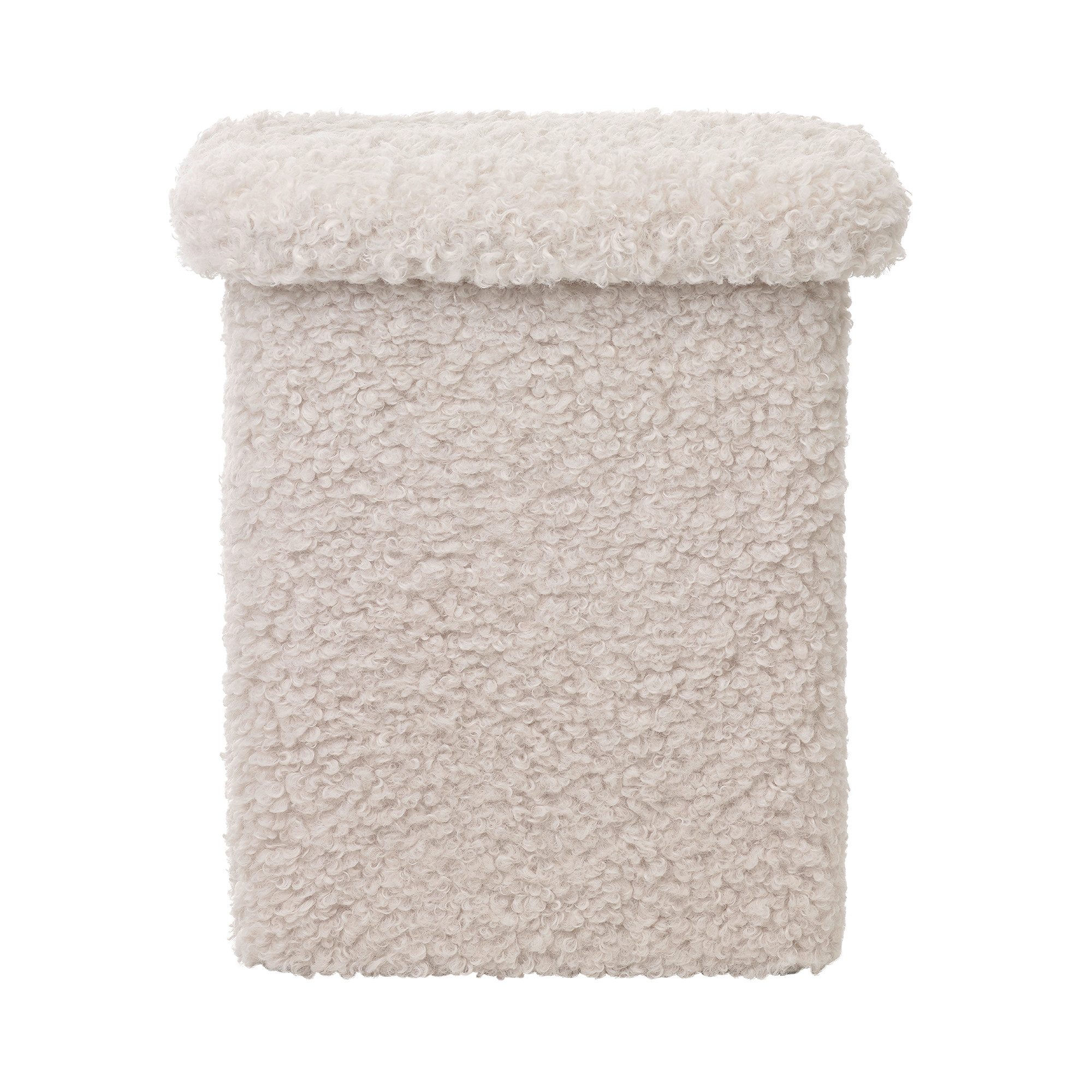 blomus Hocker -TEDDY- T-Hocker, Sitzhocker, Deko-Hocker: Modernes Design (1 St), weicher T-Hocker, Vielseitig nutzbar, Gepolstert, bodenschonend