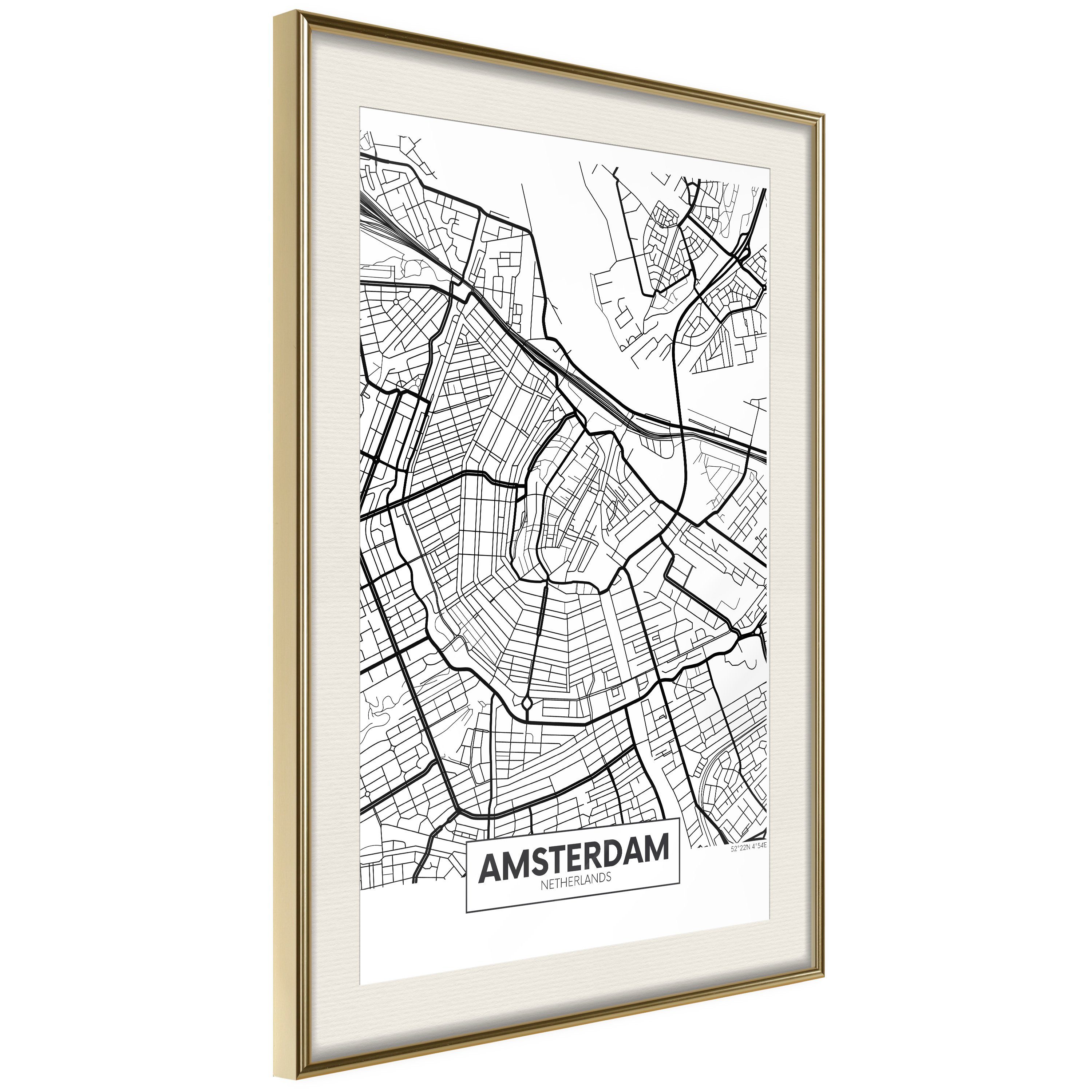Poster Map of Amsterdam []