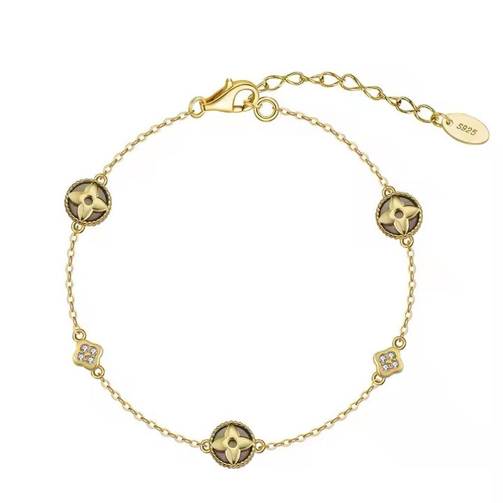 Runde Perlé Silberarmband zartes Armand mit günstig online kaufen