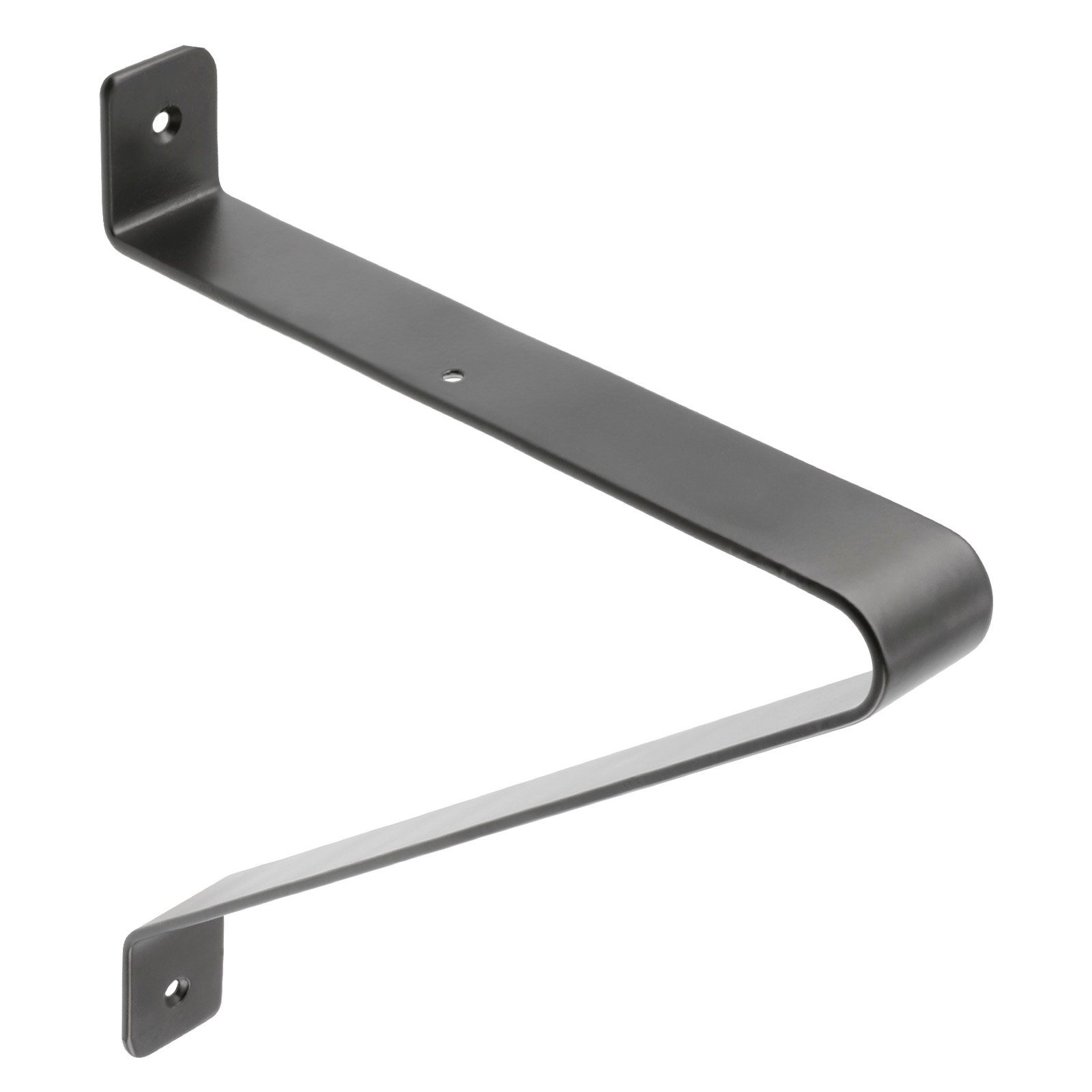 SO-TECH® Wandregalhalter Regalkonsole RK07 schwarz Stahl Regalwinkel für Holzplatten, 2-tlg., Tragkraft je Paar: 30 kg