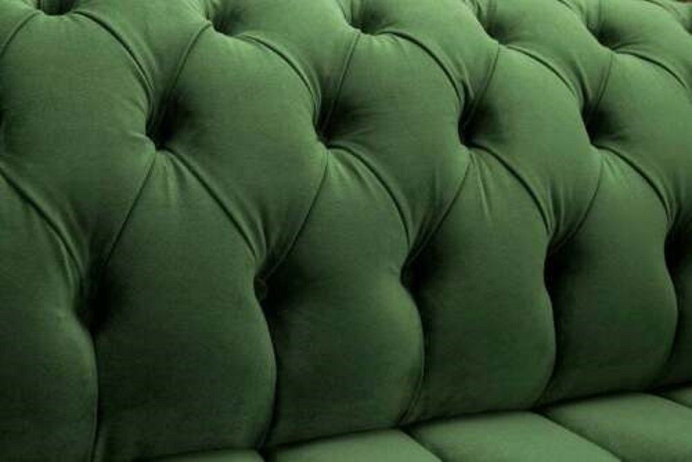 Polster Sitz Couch Sofa Chesterfield Textil JVmoebel 2 Sitzer