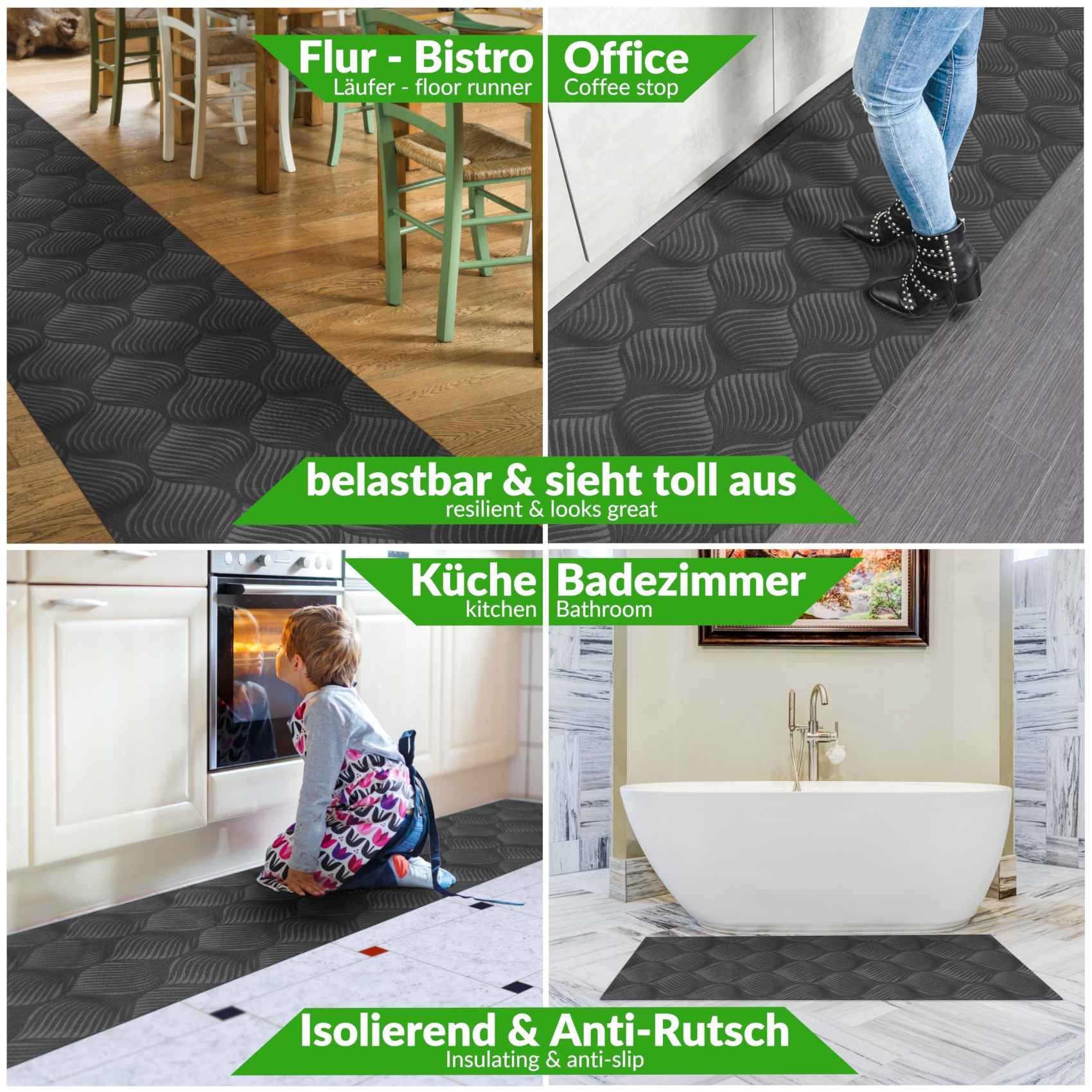 ANRO Küchenläufer Teppichläufer Läufer Textil BAKER günstig online kaufen