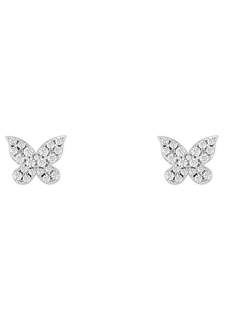 UNIKE JEWELLERY Paar Ohrstecker MIX&MATCH BUTTERFLY SCHMETTERLING,  UK.BR.1204.0119, mit Zirkonia (synth)