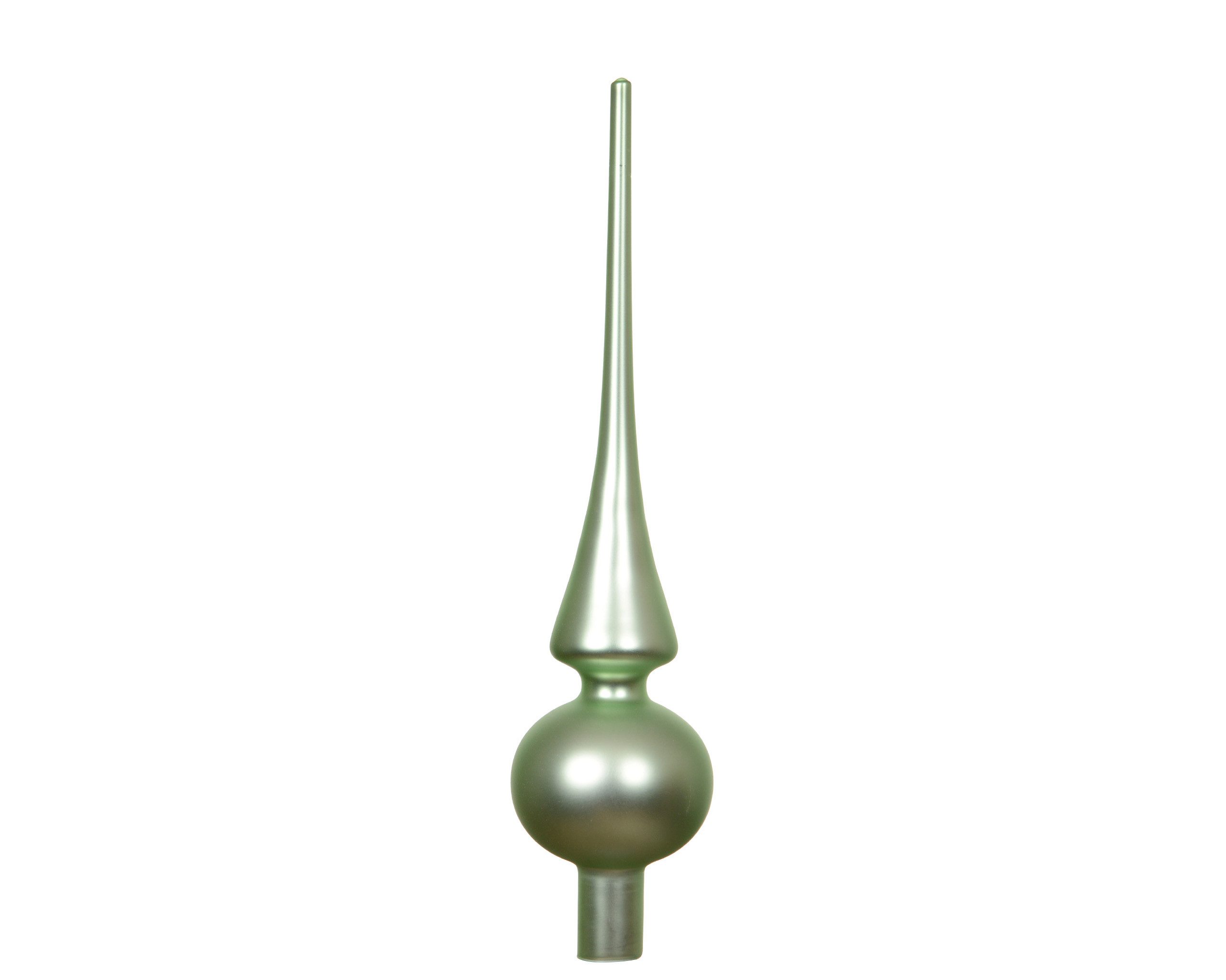Kaemingk Christbaumspitze, Christbaumspitze Glas 26cm - Pfefferminz matt