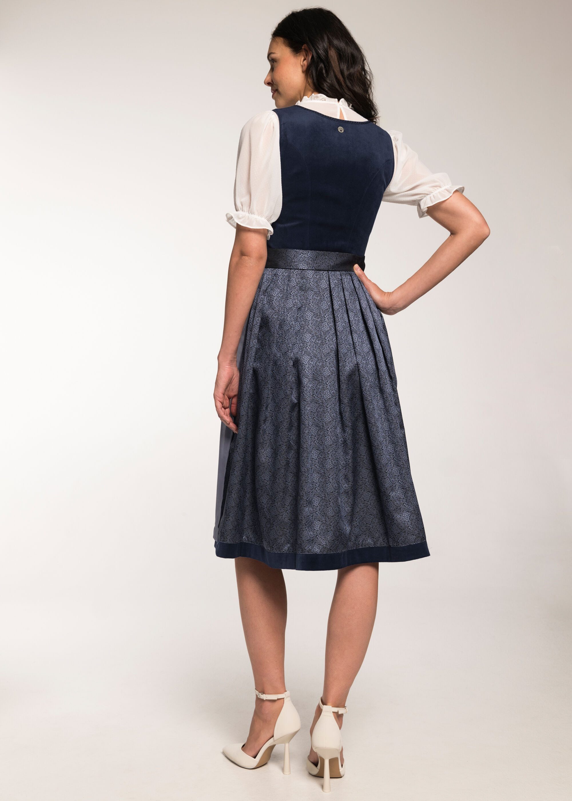 Spieth & Wensky Dirndl Glada (1-tlg) Samtoberteil