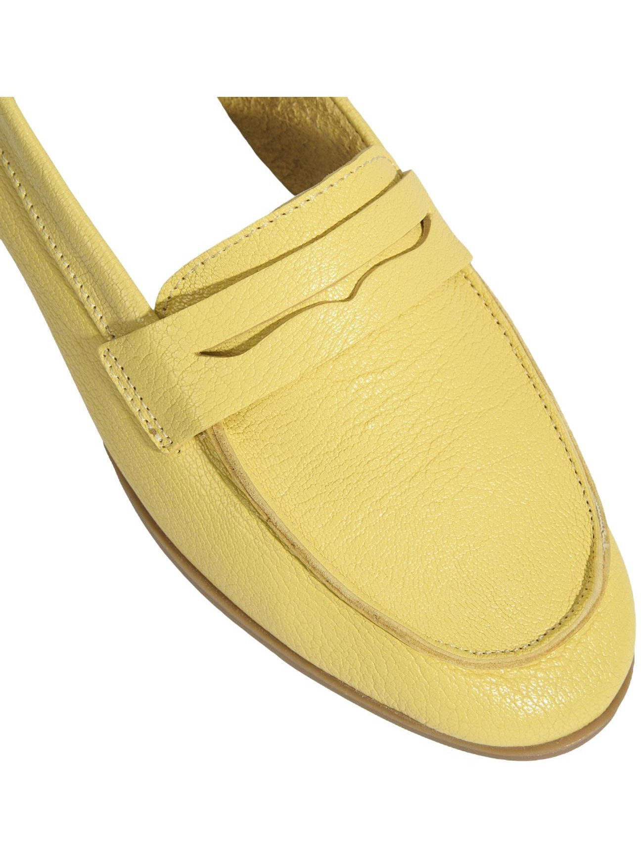 Desa Desa Damen-Lederpantoletten – Flacher Absatz, ohne Verschluss Loafer – Bild 5 von 5