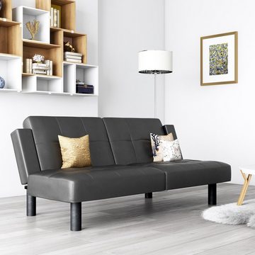 loft24 Schlafsofa Mainstays, Bezug aus Kunstleder, Länge 181 cm, Schlafsofa mit Armlehne