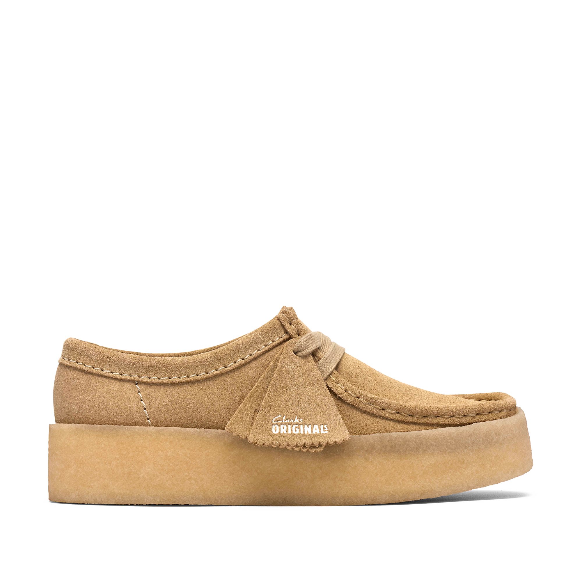 Clarks Clarks Wallabee Cup 26185689 4, Schnürschuhe, Beige, Damen Schnürschuh