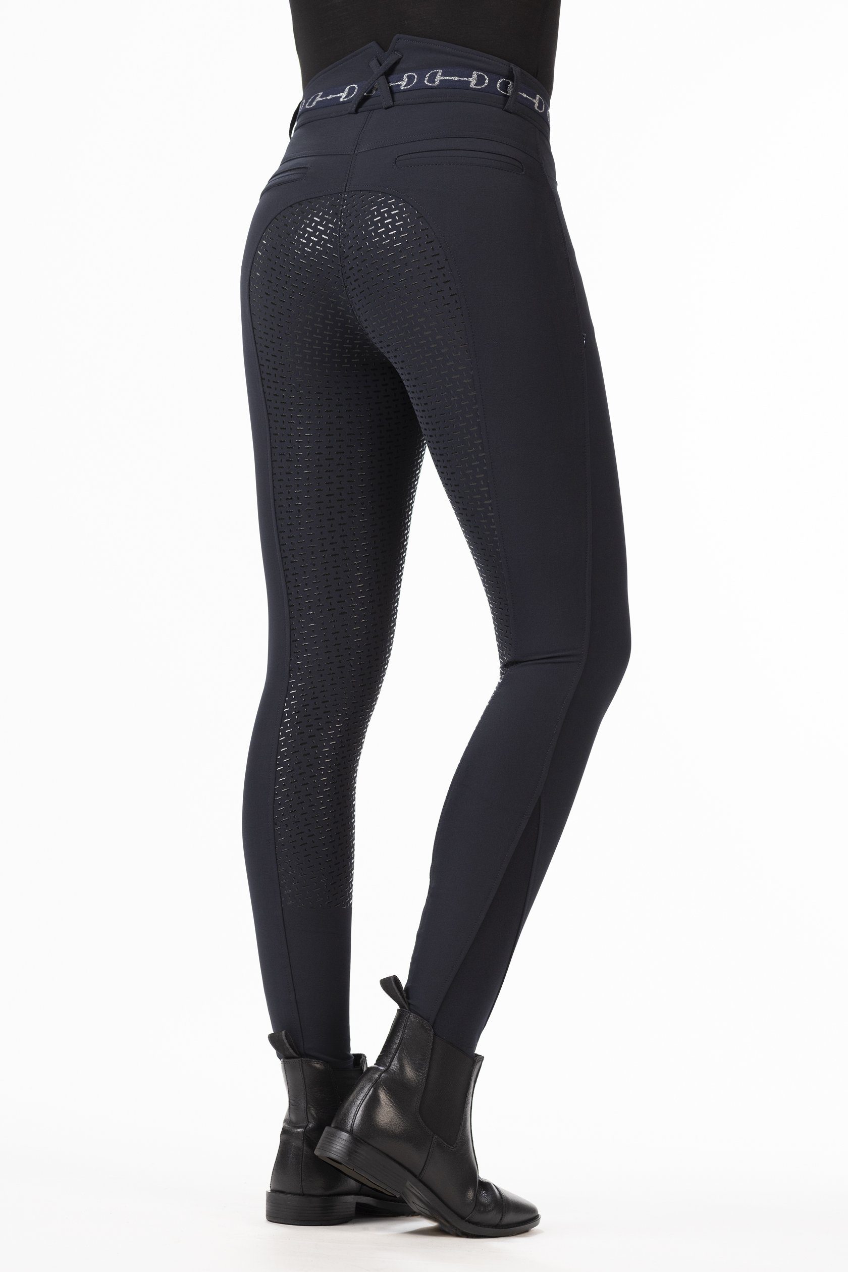 HKM Reithose Silikon-Vollbesatz salbei Style (5412) Reithose -Monaco