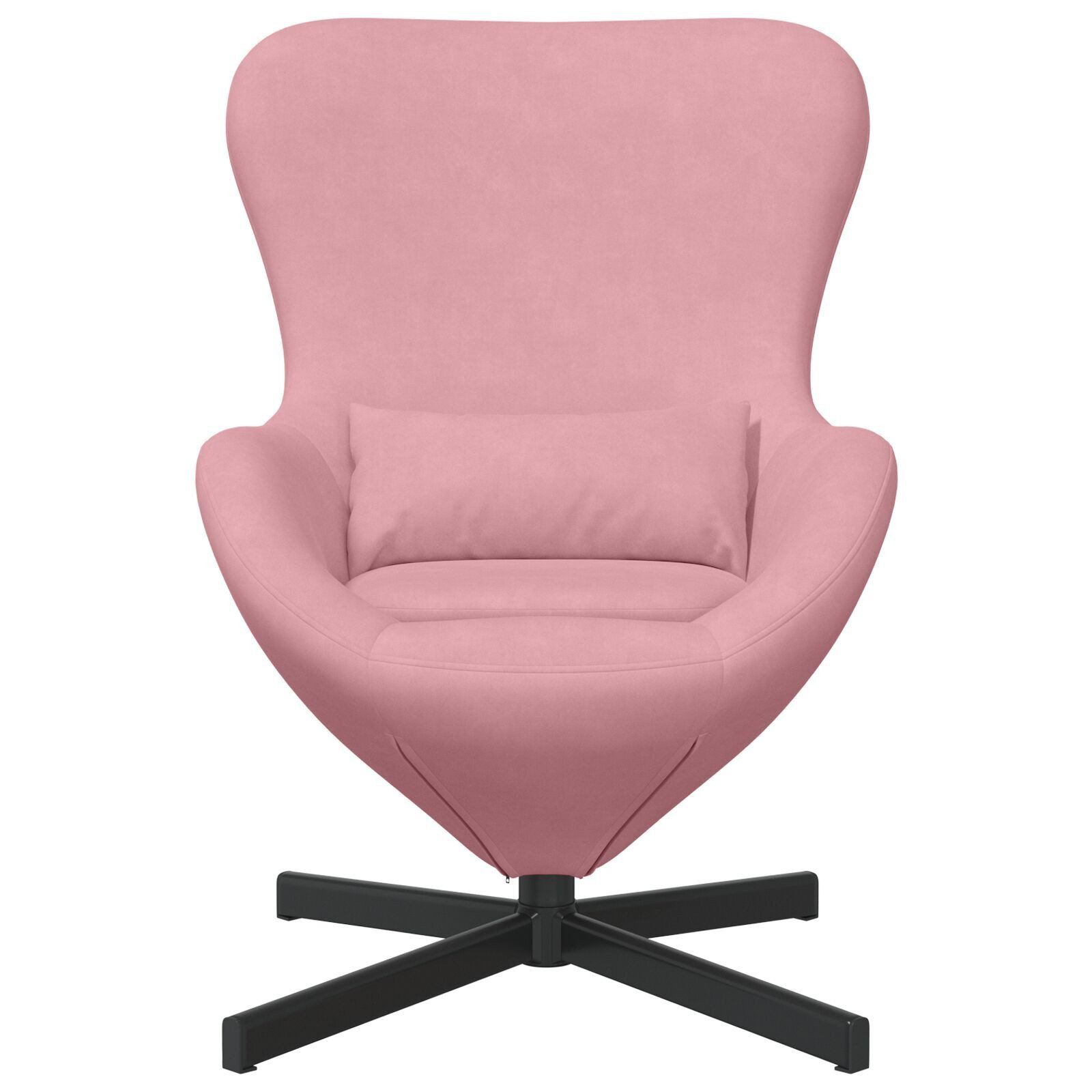 vidaXL Sessel Ei-Stuhl Rosa Samt (1-St) günstig online kaufen