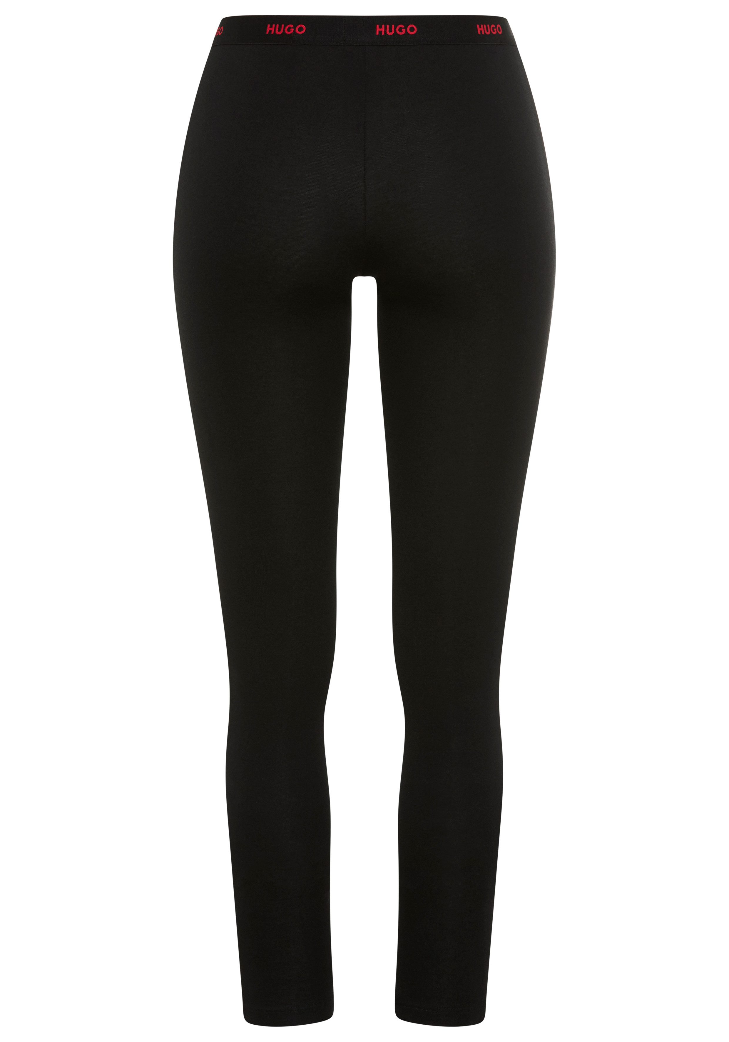 HUGO Leggings elastischer Bund mit Logos, körpernahe Form günstig online kaufen