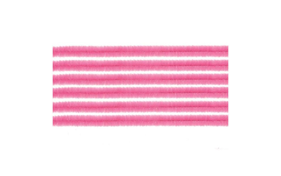 Glorex Bastelnaturmaterial Glorex Biegeplüsch pink 10 Stück