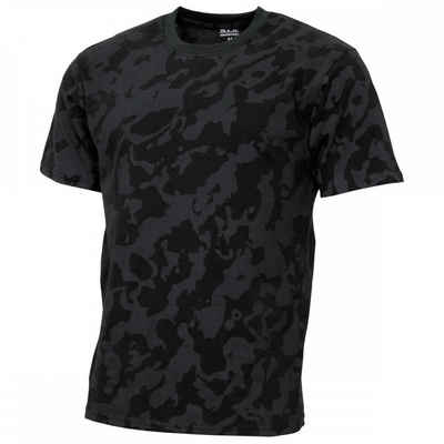 MFH T-Shirt US T-Shirt, Streetstyle, night-camo, 140-145 g/m² - L (1-tlg) verstärkter Rundhals