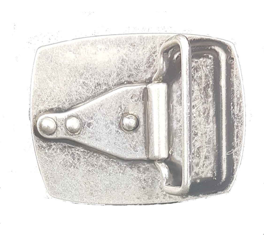 Pezzo D'oro Gürtelschnalle Gürtel-Wechselschnalle Edelweiß Altsilber günstig online kaufen