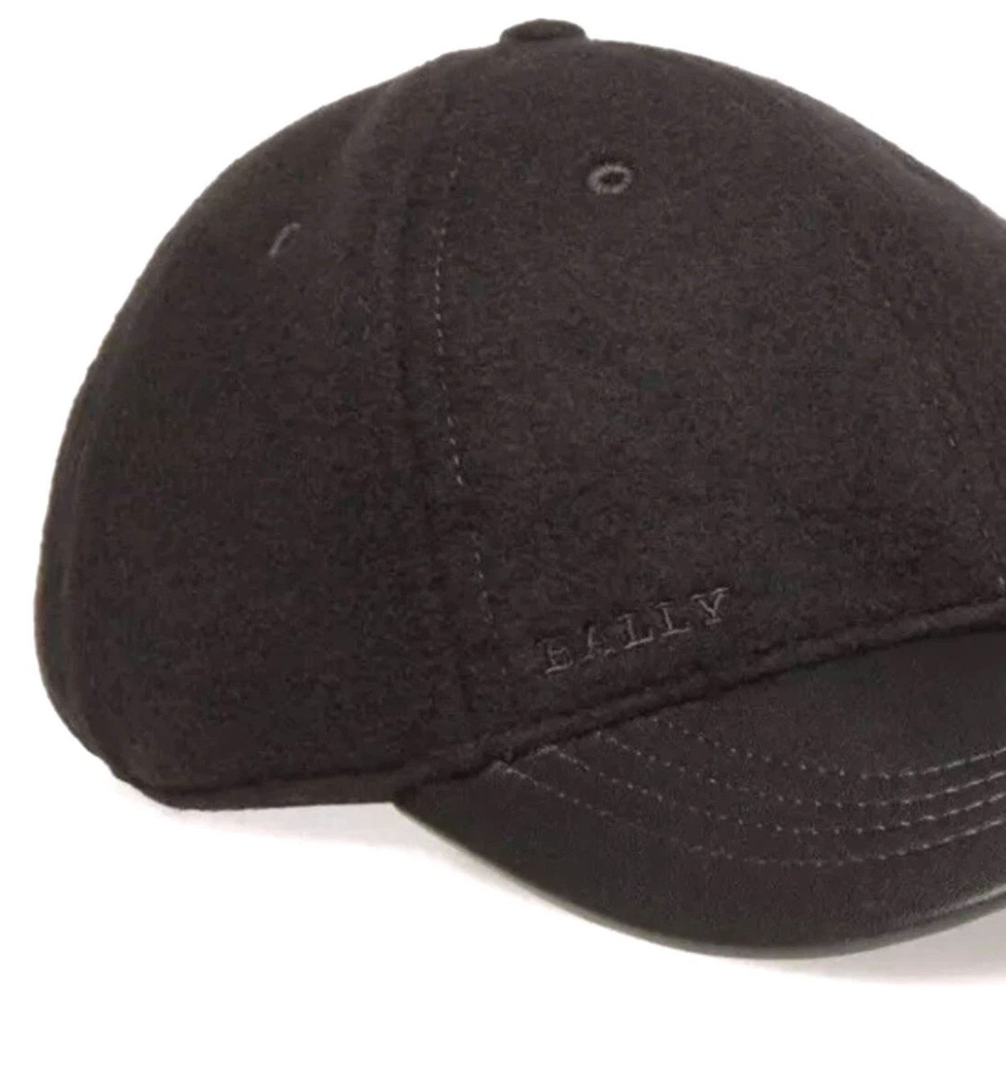 Bally Baseball Cap 1851 Unisex Wolle Cap Basebalkappe Basecap Made in Italy Verstellbarer Riemen hinten für individuelle Anpassung